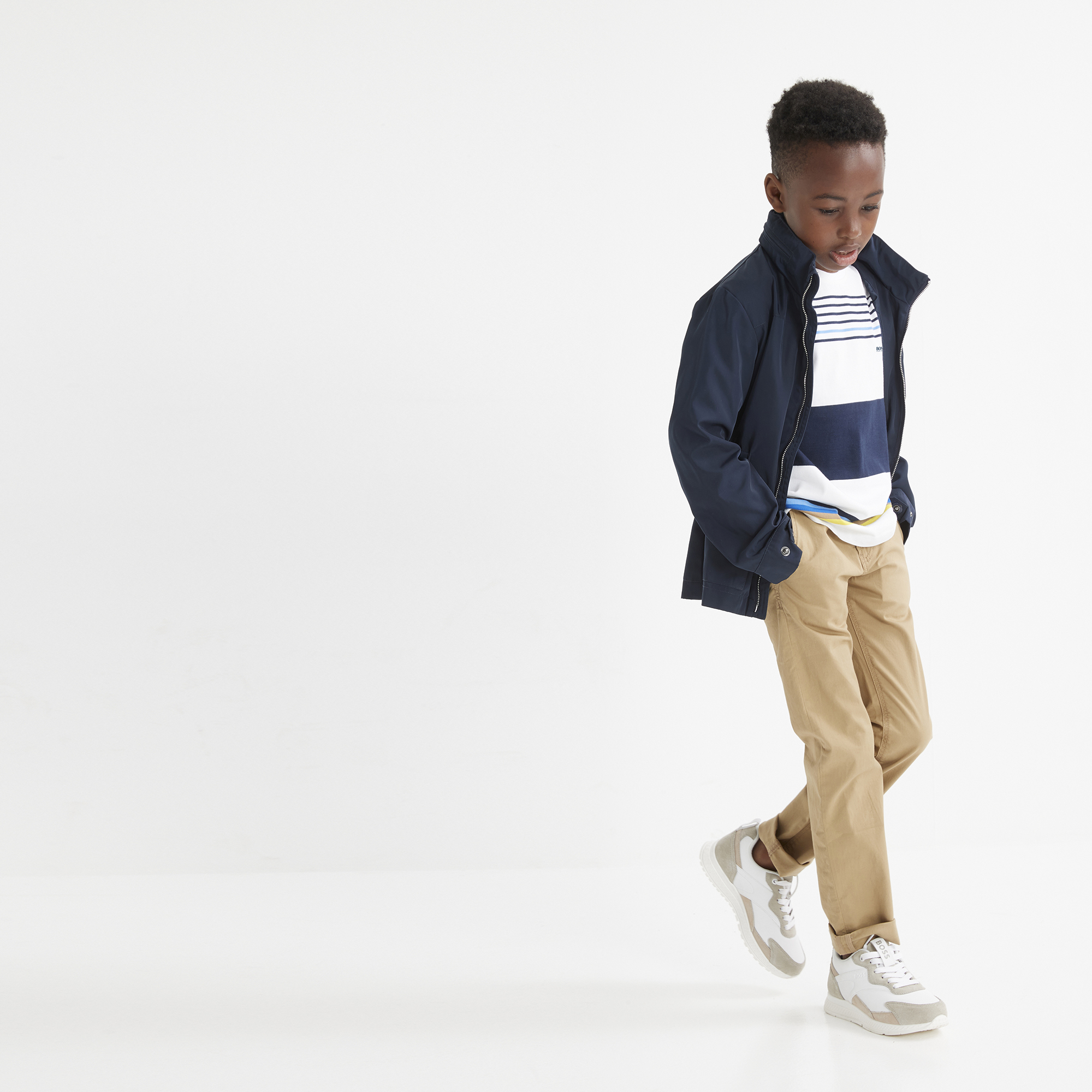 Straight-fit serge jacket BOSS for BOY
