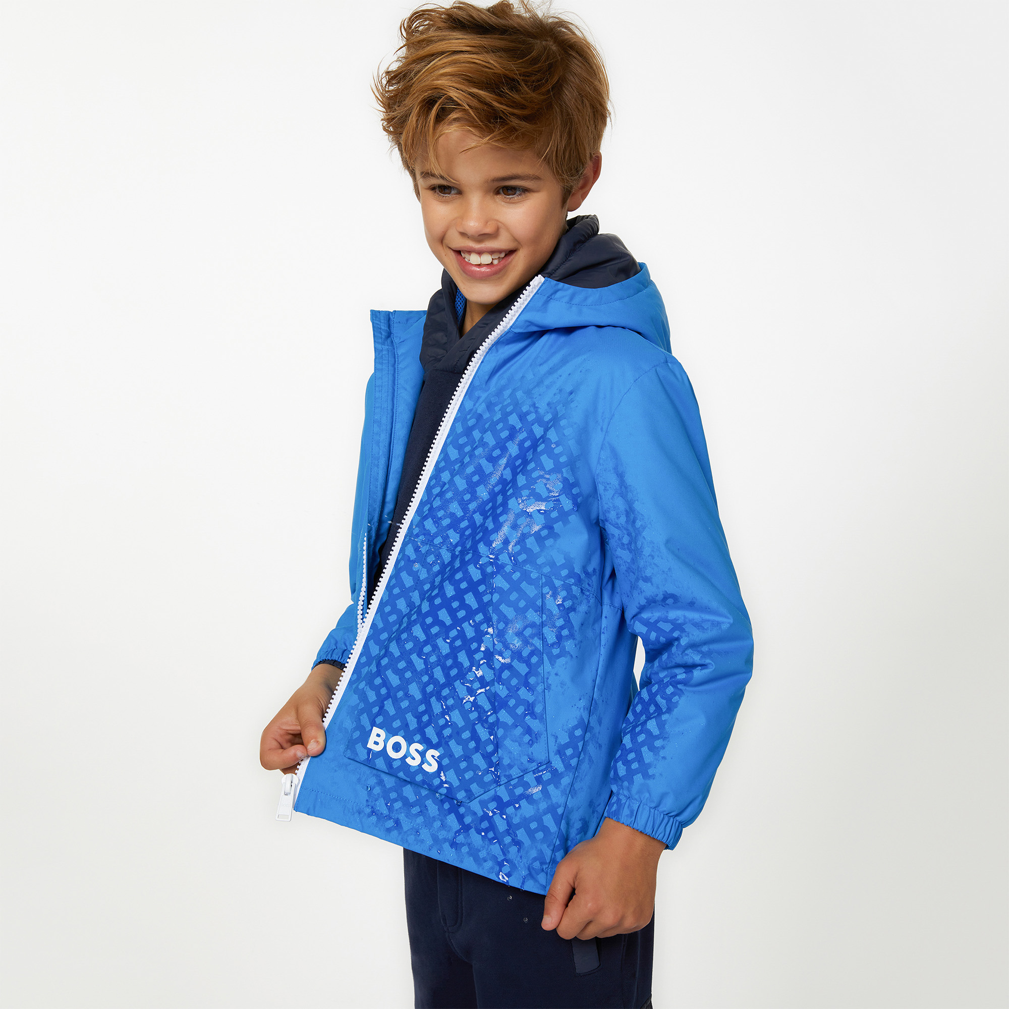 Magic hooded windbreaker BOSS for BOY