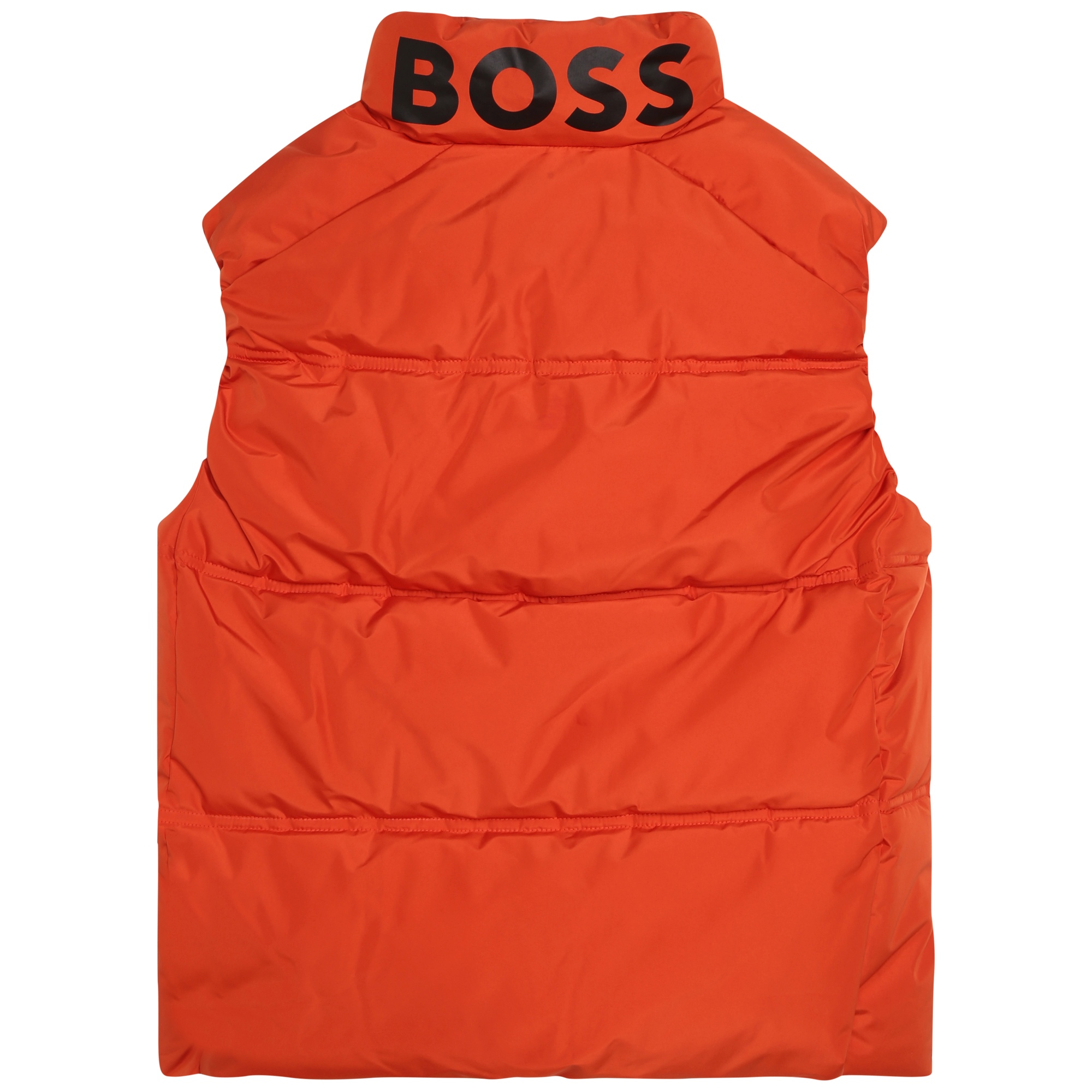 BOSS Water repellent zip up vest boy orange Kids around