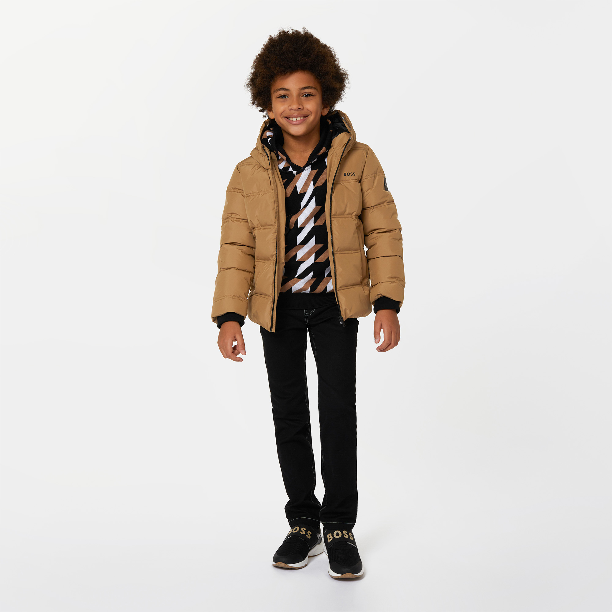 Recycled polyester parka BOSS for BOY