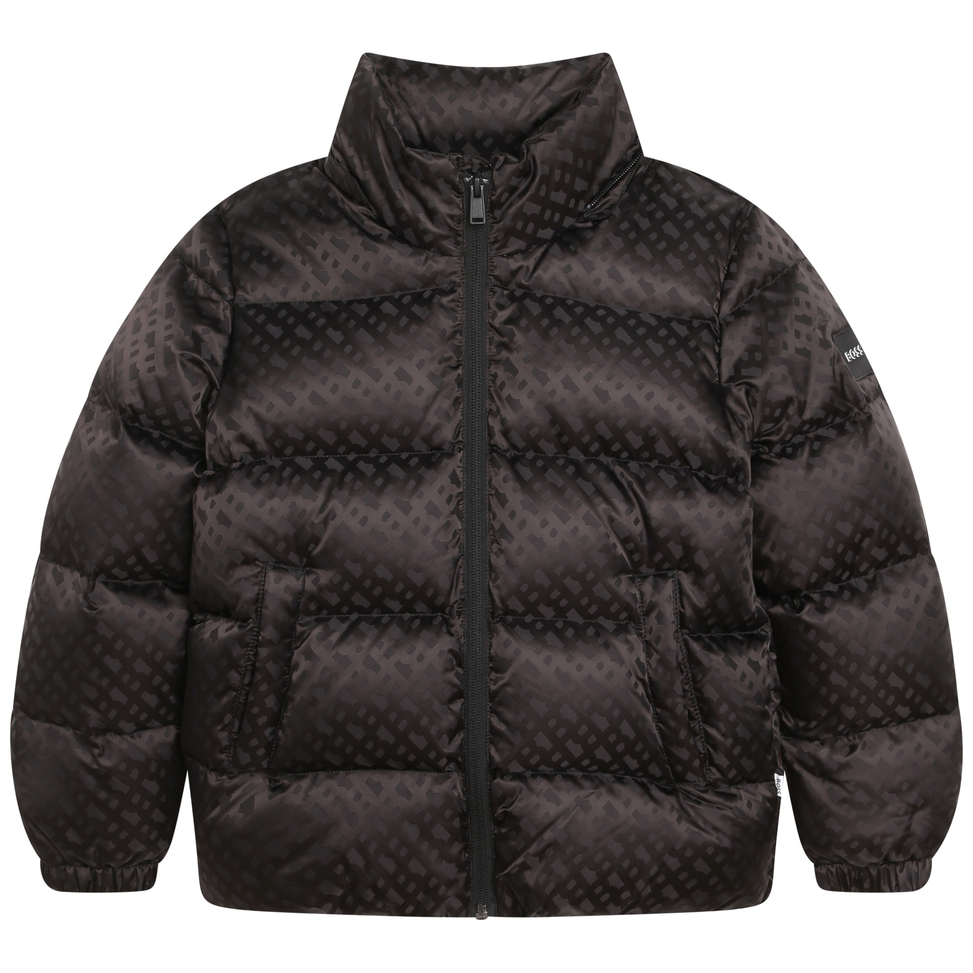 Zip-up hooded winter jacket BOSS for BOY