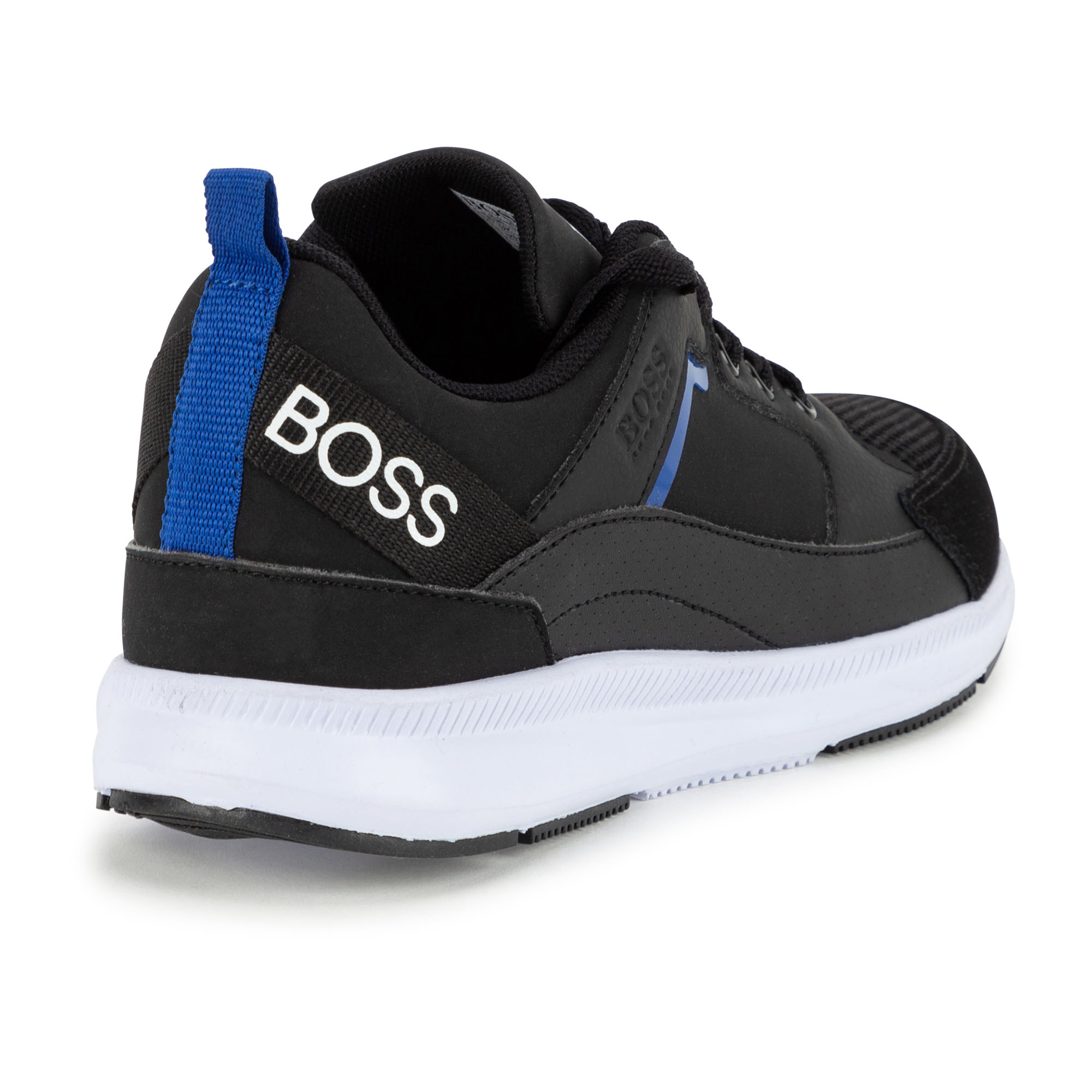 Multi-material laced trainers BOSS for BOY