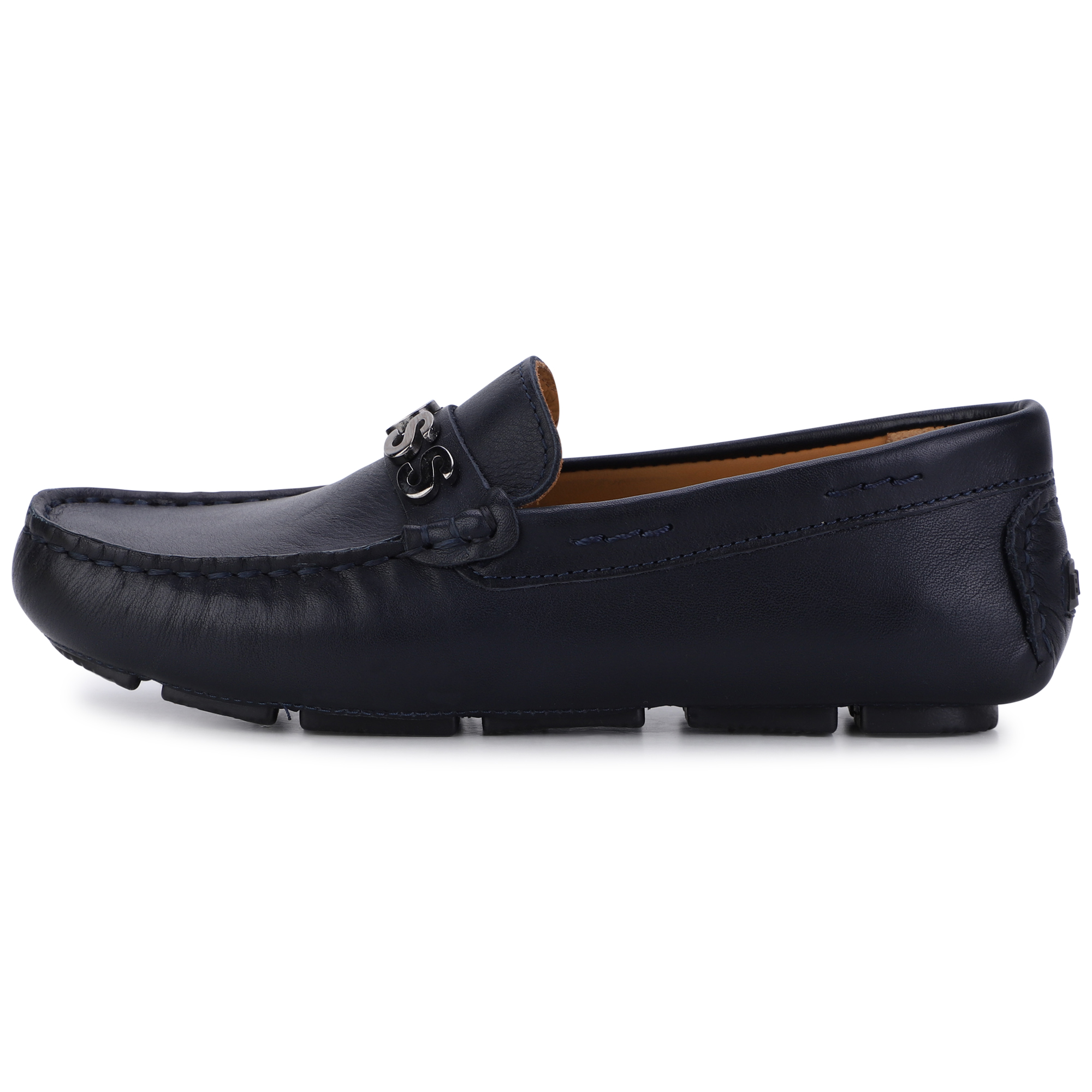 Leather loafers BOSS for BOY