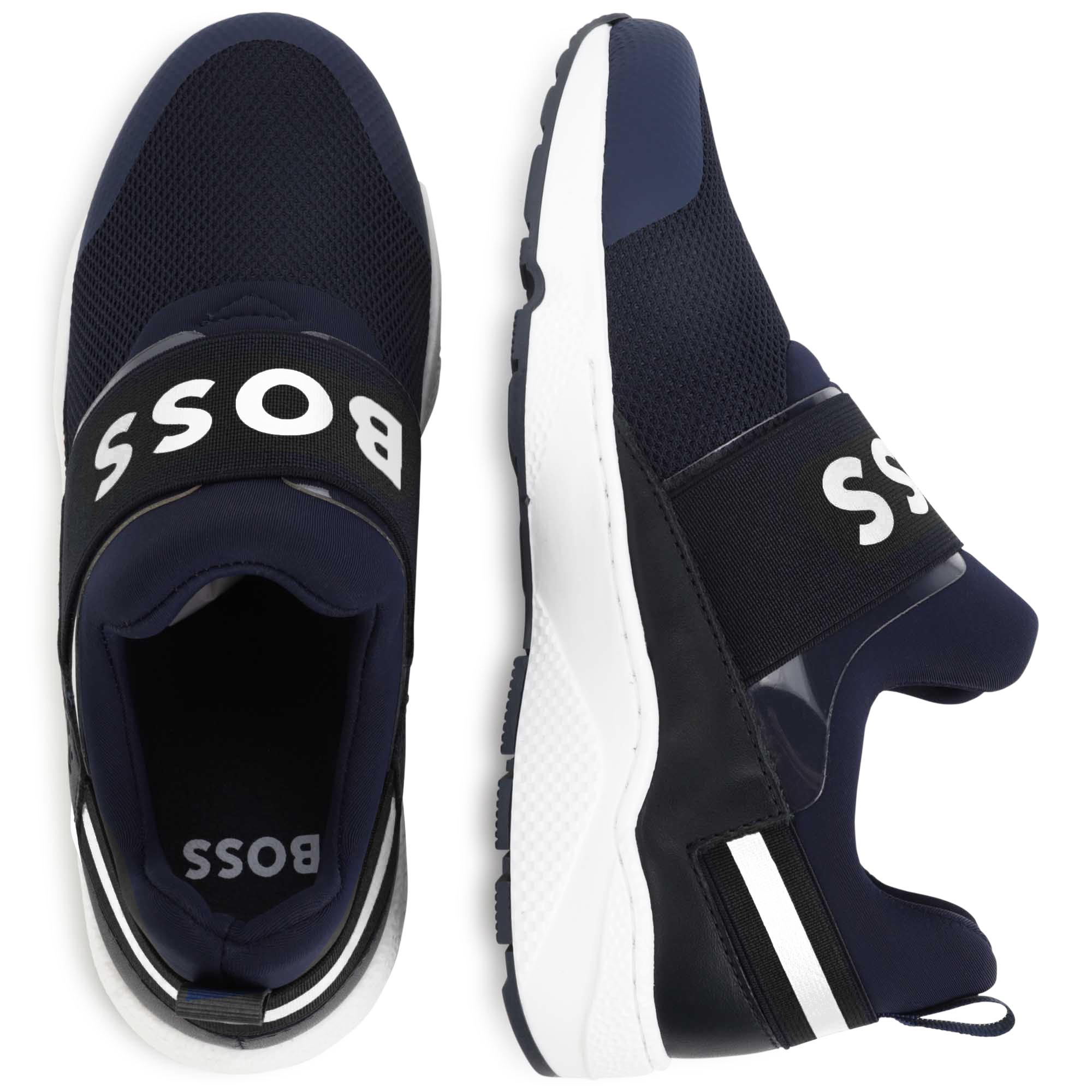 Leather Slip On Sneakers BOSS for BOY