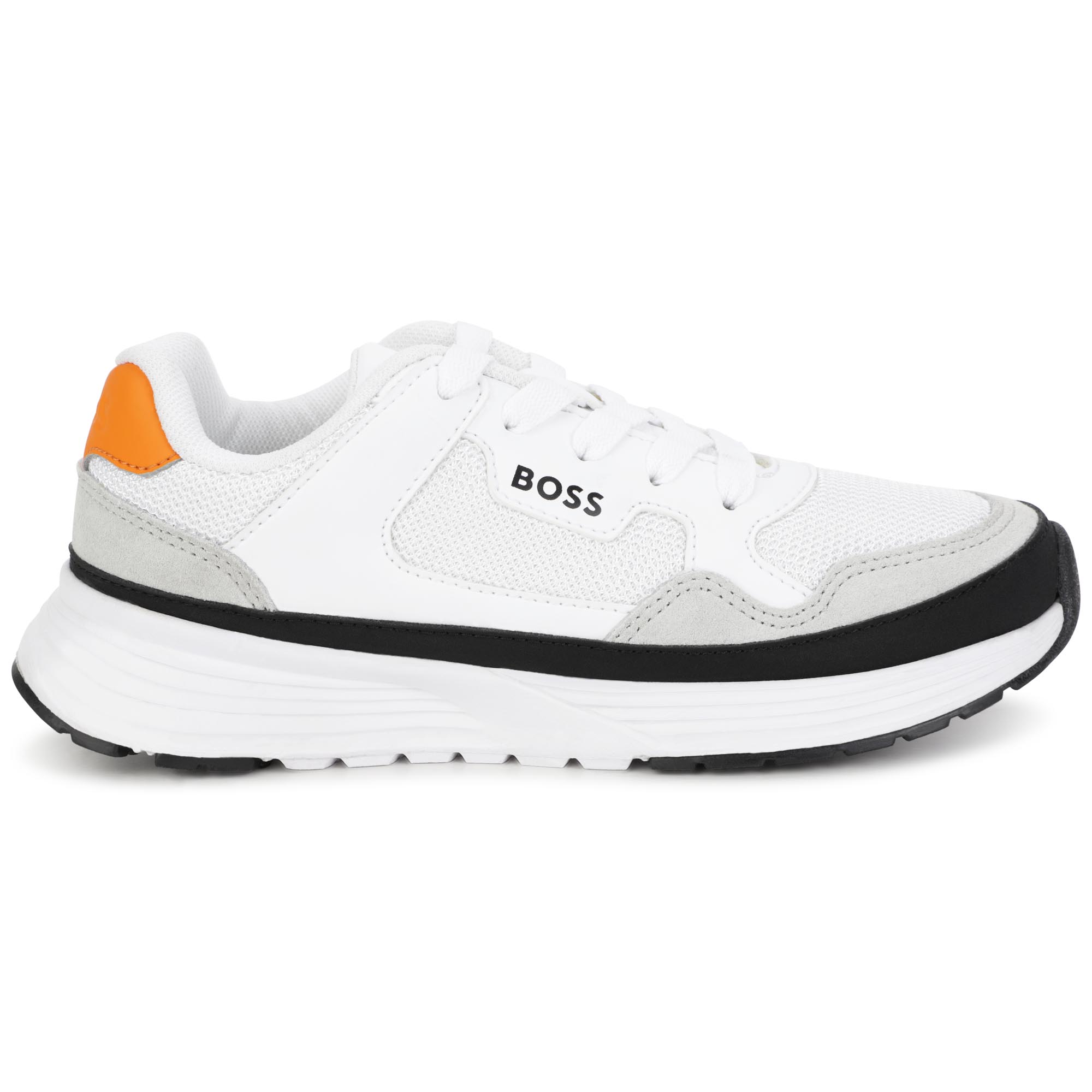 Multi-textured trainers BOSS for BOY