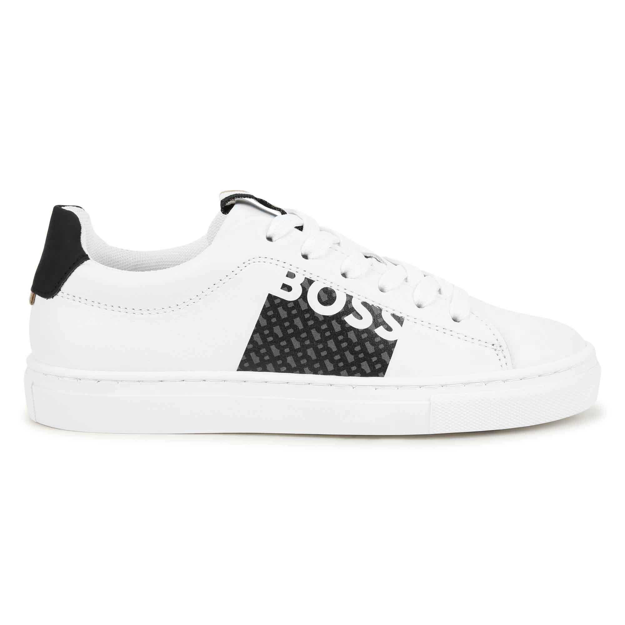 Sneakers stringate in pelle BOSS Per RAGAZZO