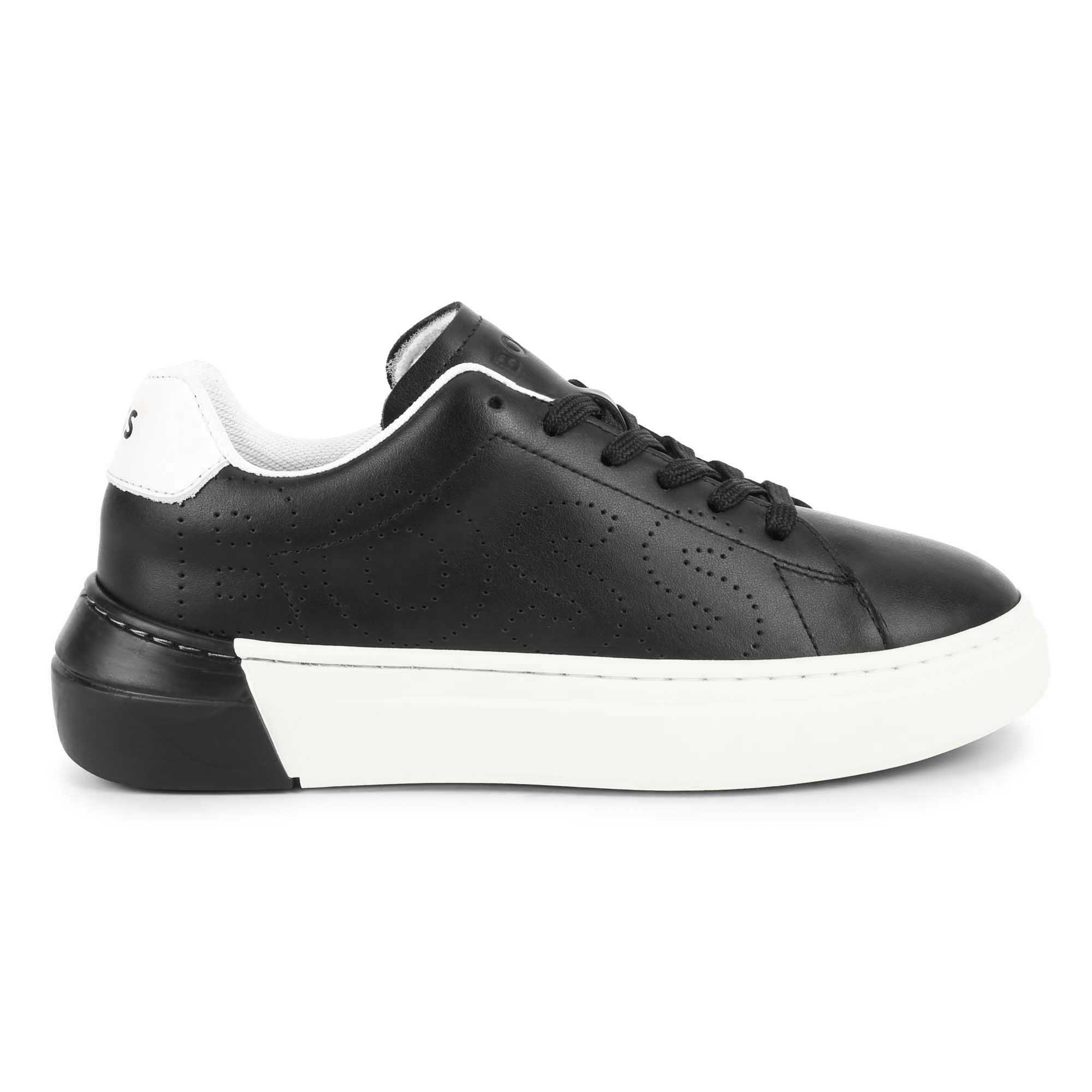 Baskets en cuir avec lacets BOSS pour GARCON