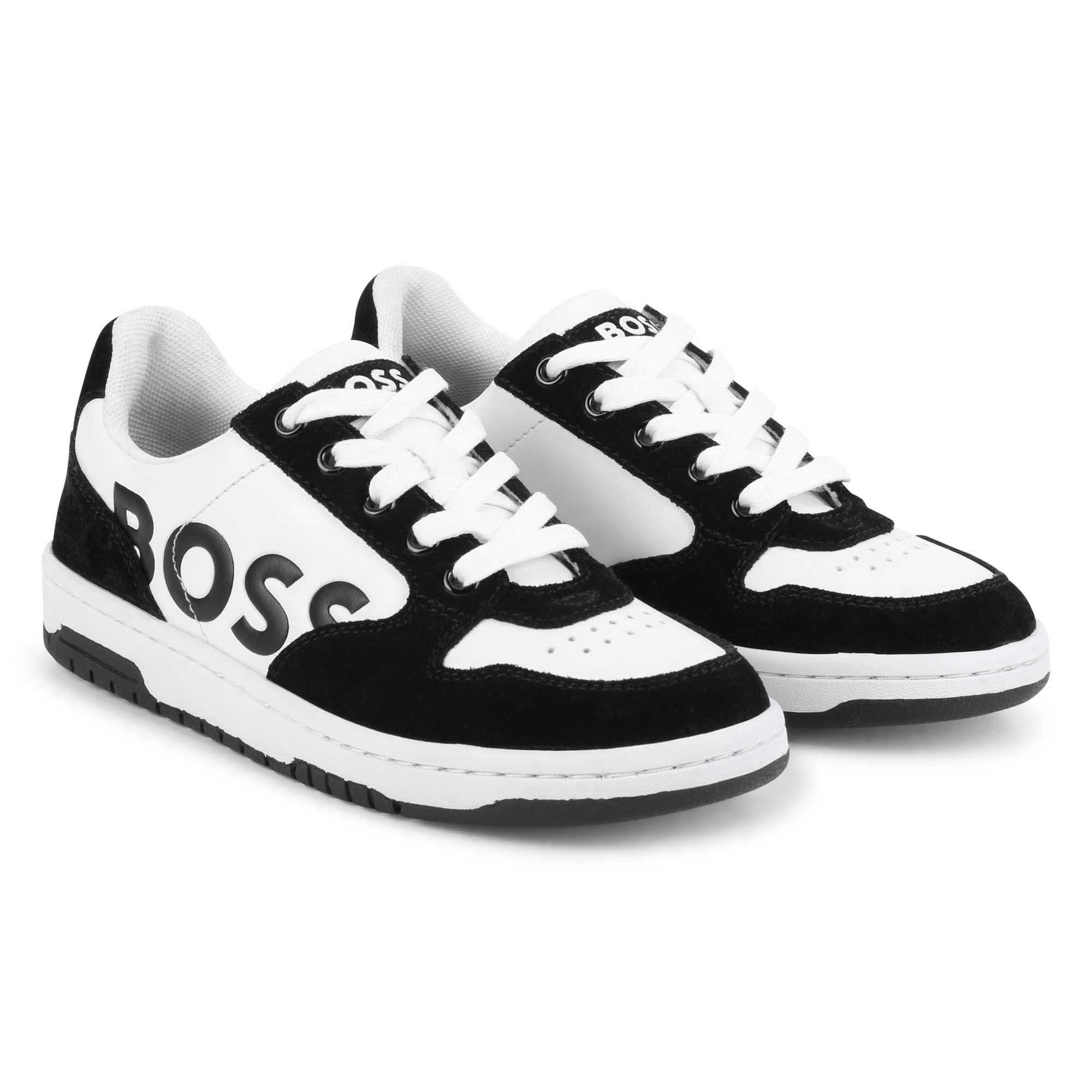 Sneakers stringate con logo BOSS Per RAGAZZO