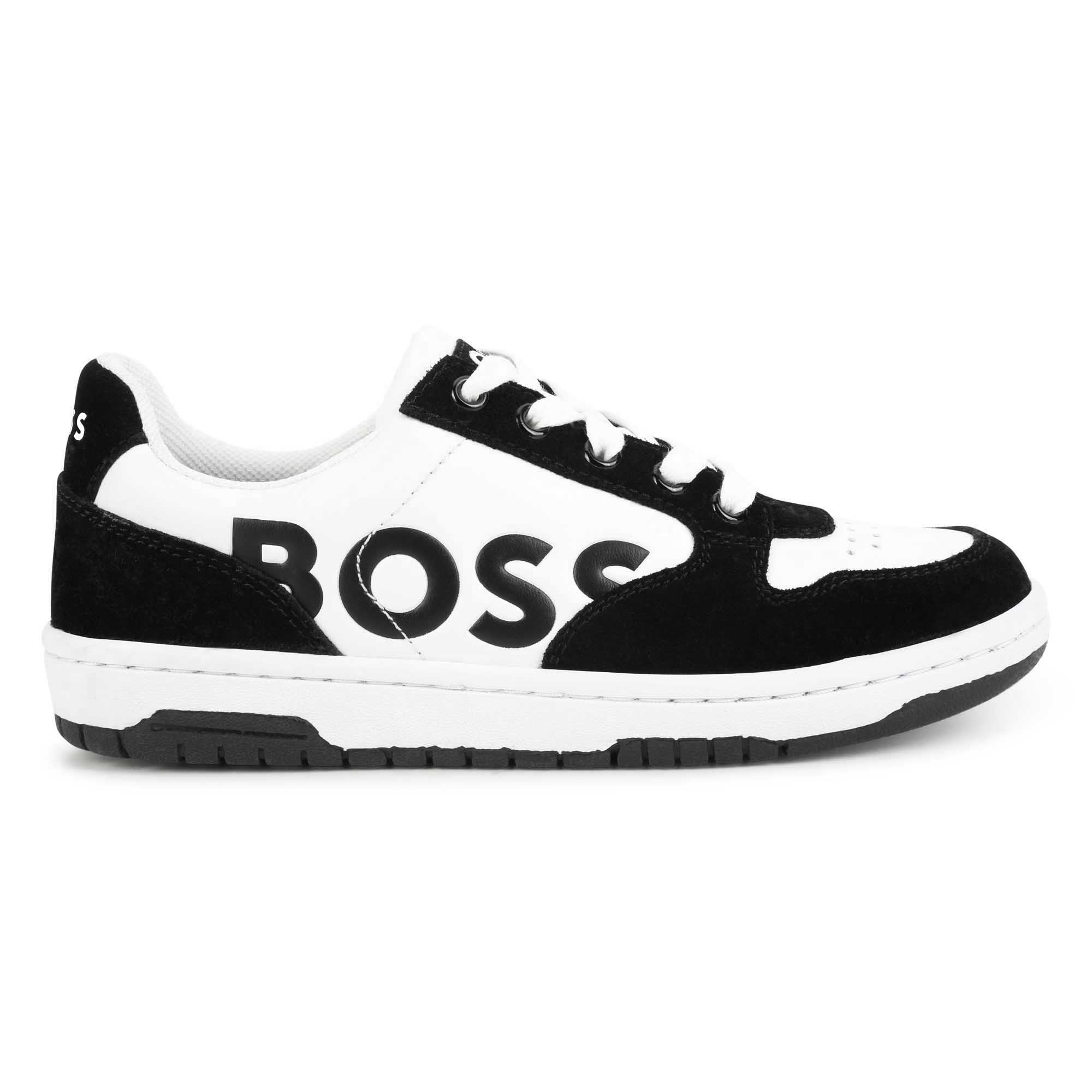 Lace-up logo trainers BOSS for BOY