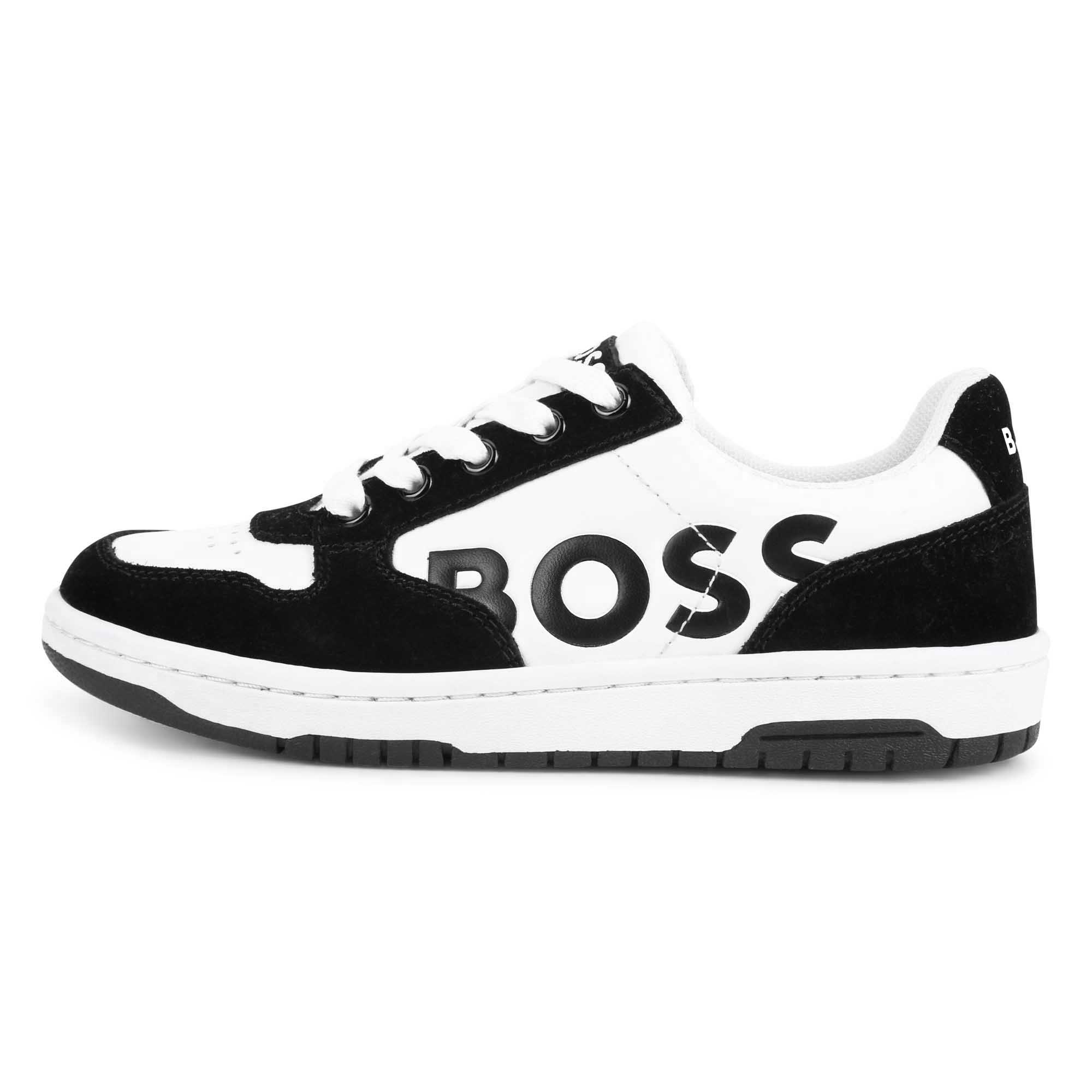 Deportivas de cordones y logo BOSS para NIÑO