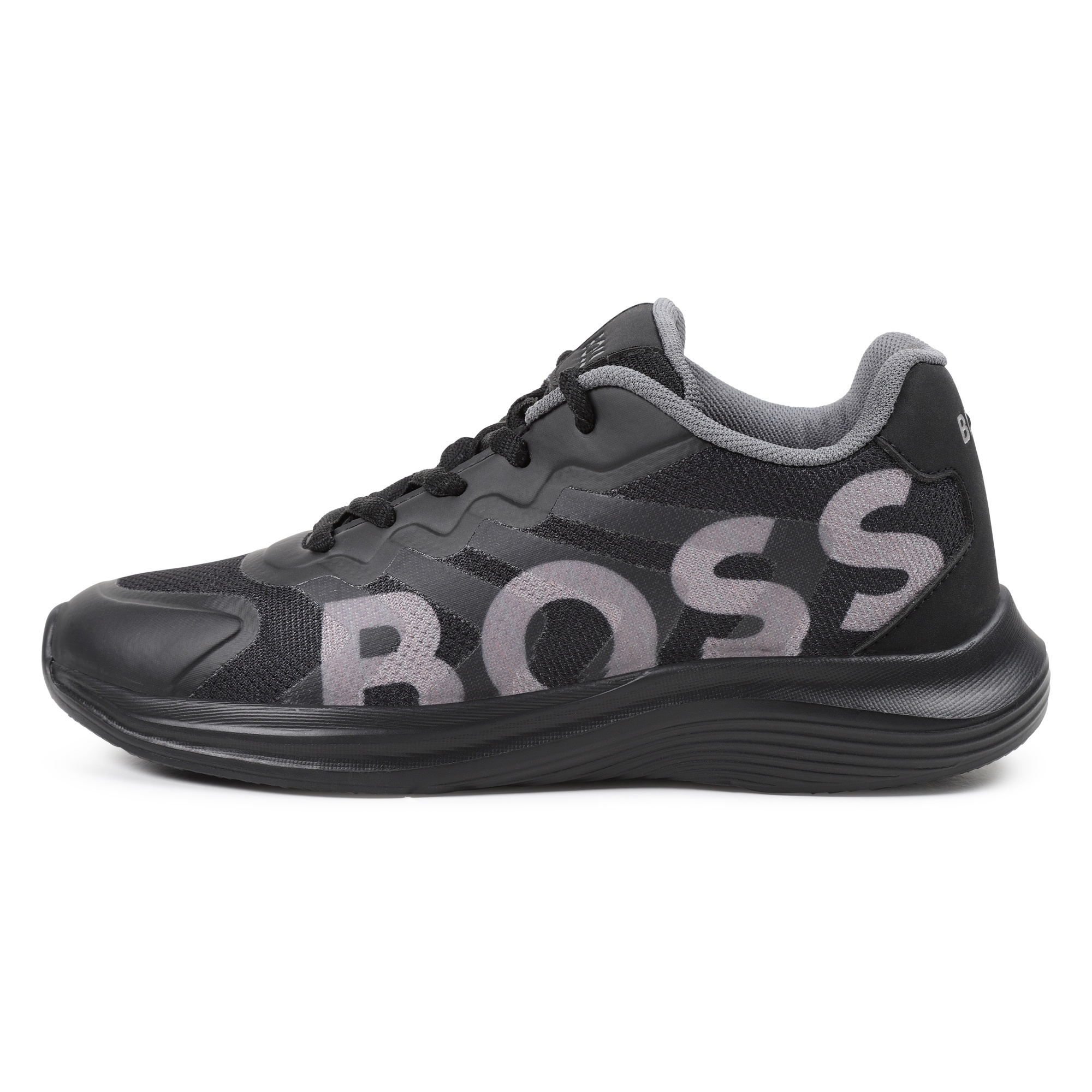 Bi-material lace-up trainers BOSS for BOY