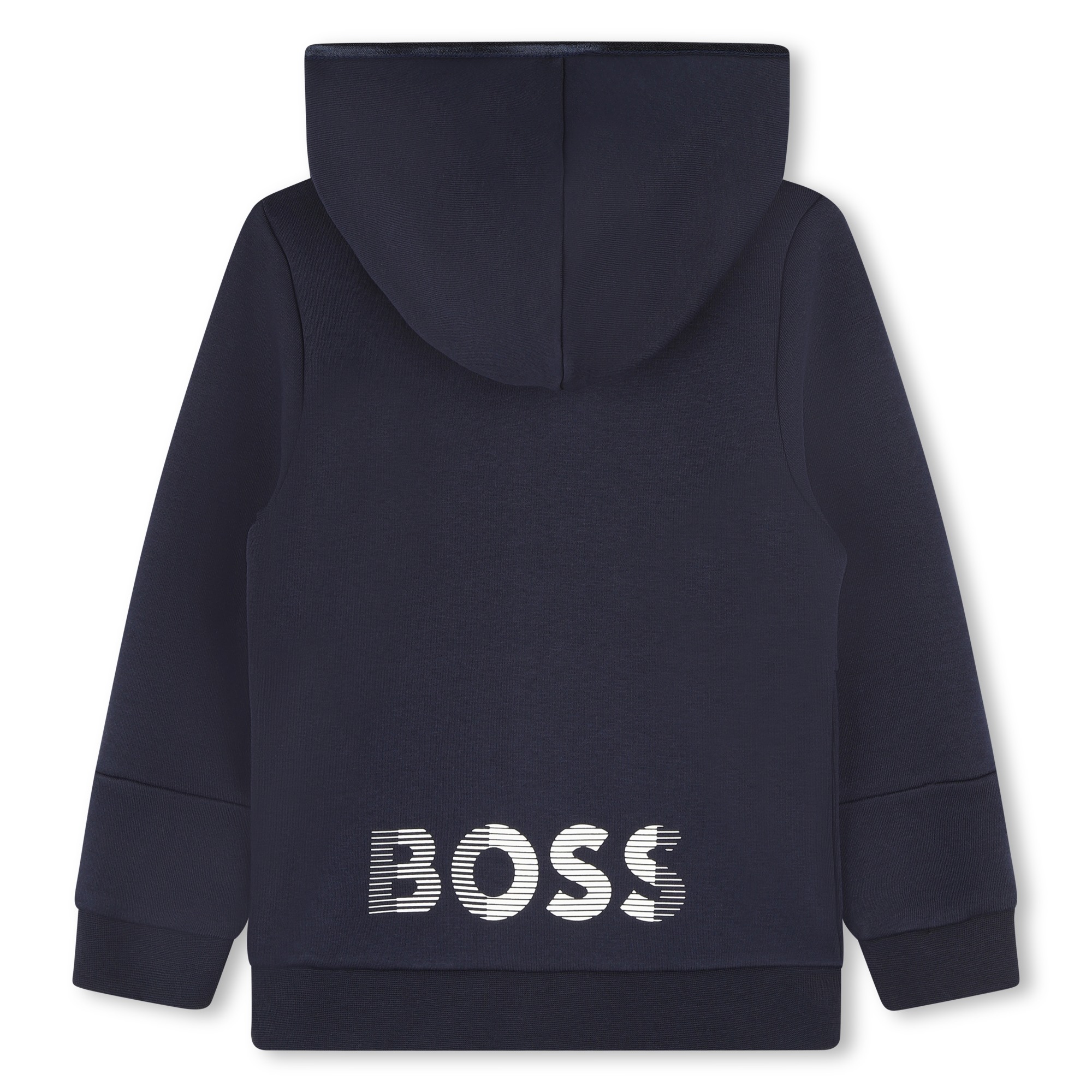 Sweat-shirt zippé avec logo BOSS pour GARCON