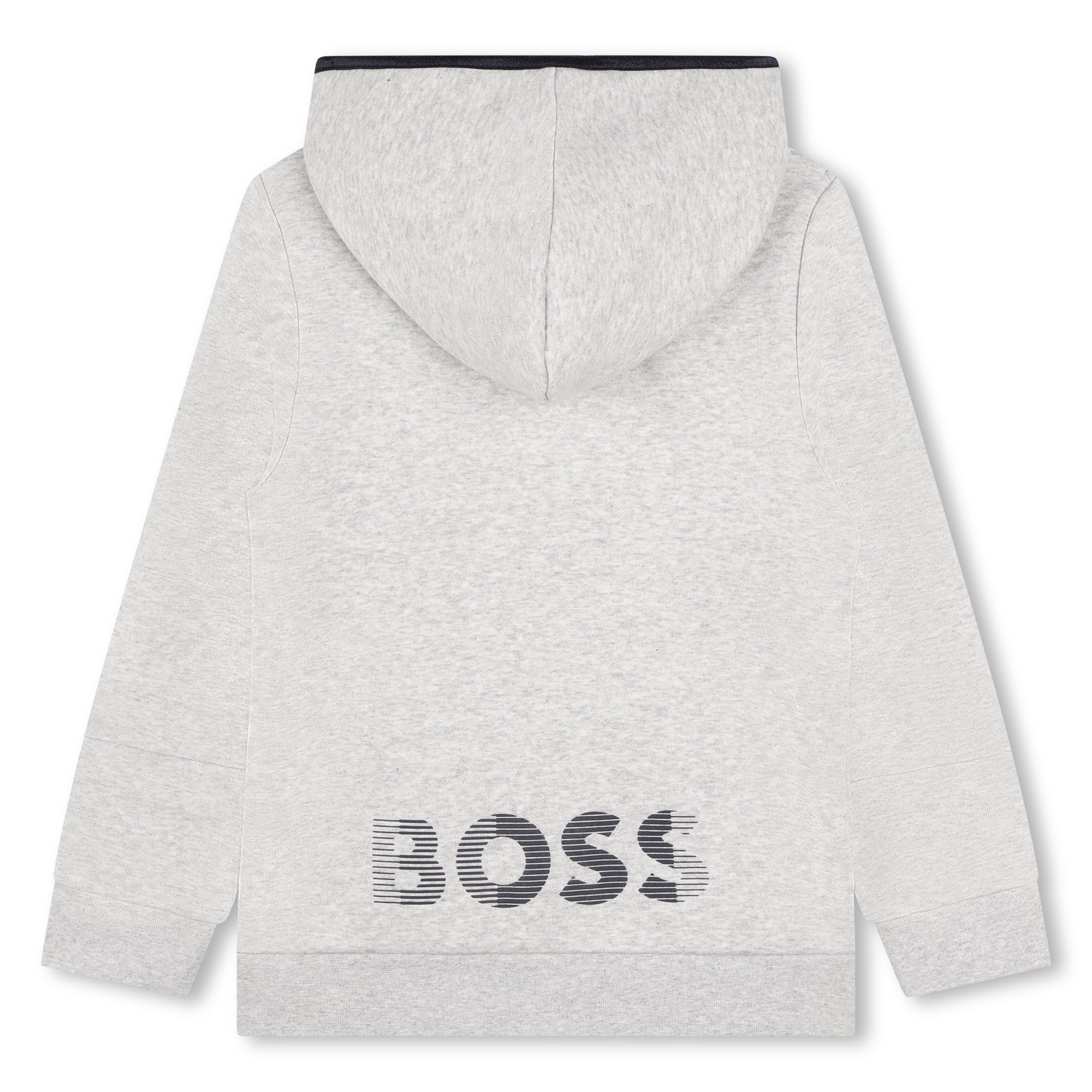 Sweat-shirt zippé avec logo BOSS pour GARCON