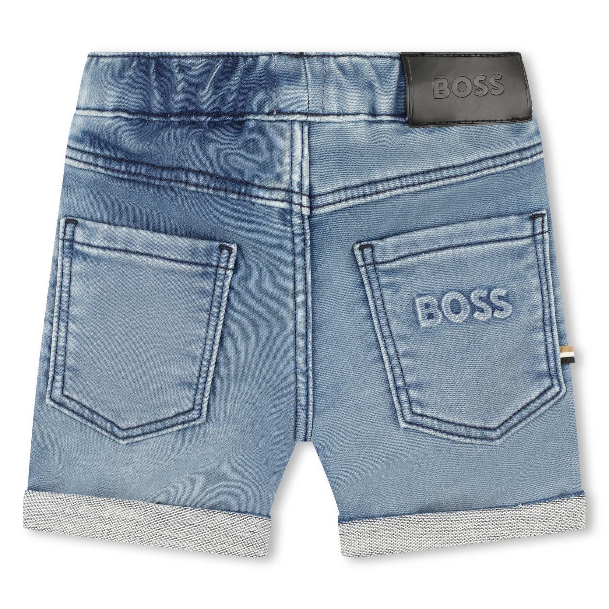 Shorts jeans cotone e lyocell BOSS Per RAGAZZO