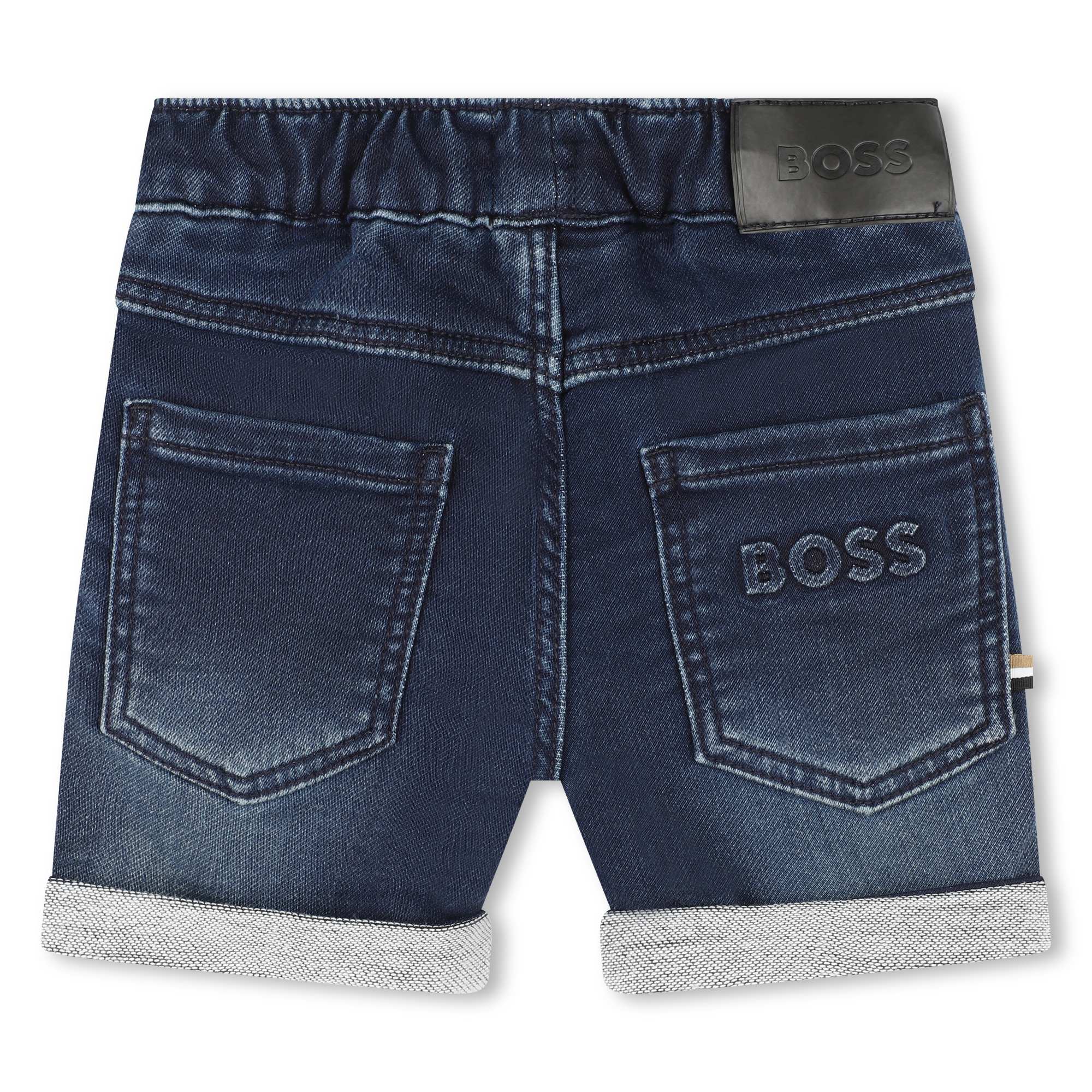 Shorts jeans cotone e lyocell BOSS Per RAGAZZO