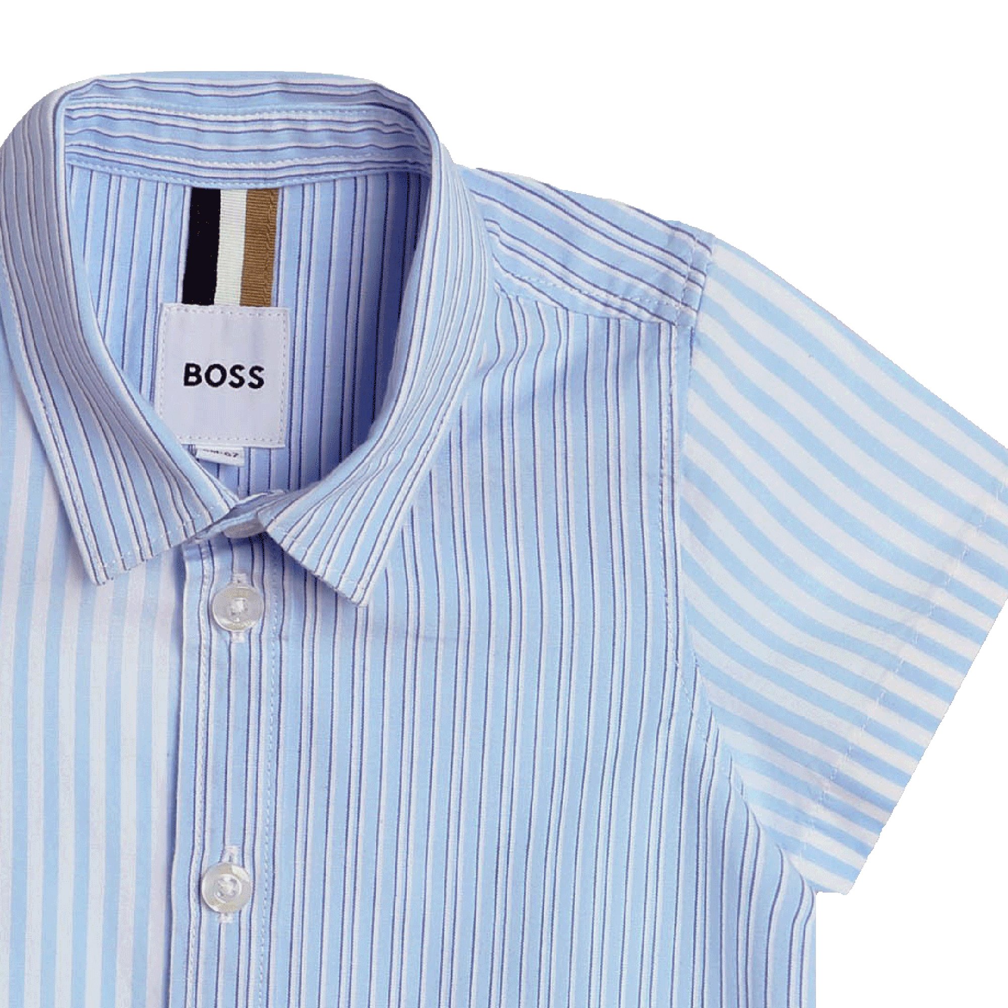 Asymmetrical striped shirt BOSS for BOY