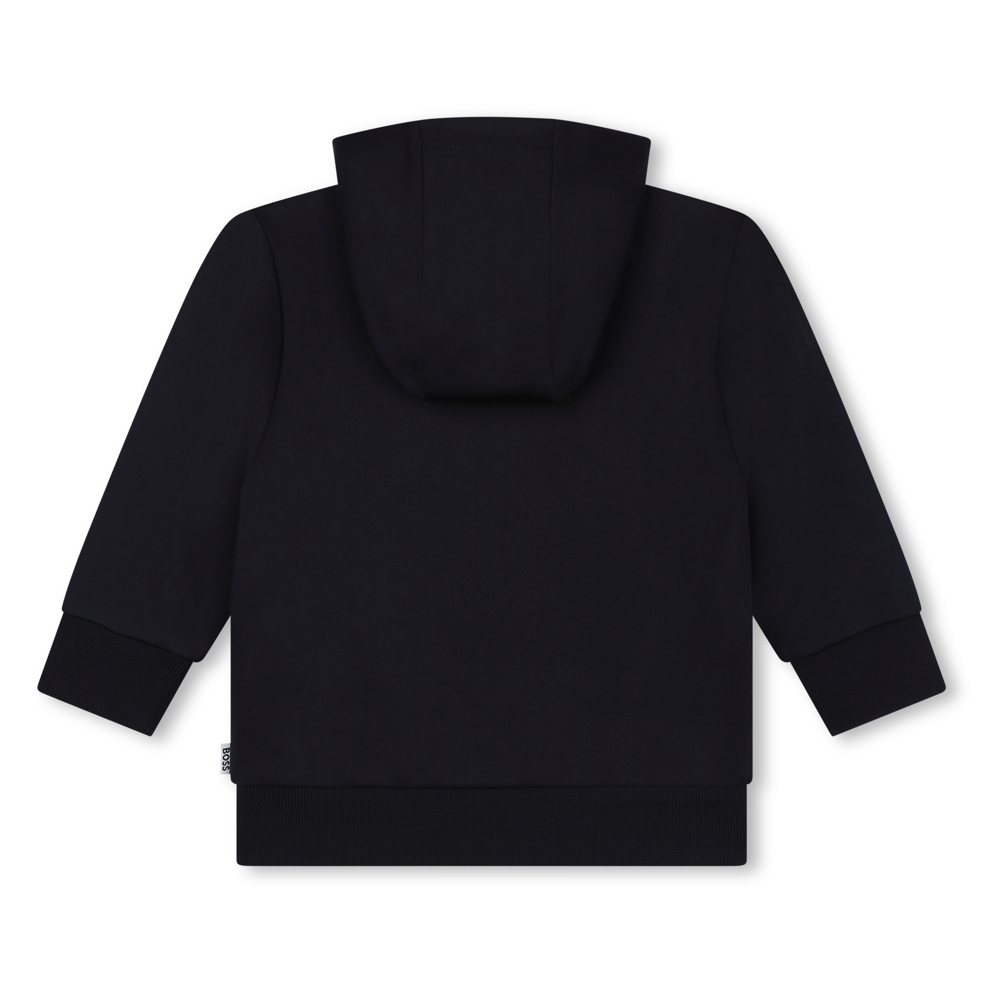 Sweat-shirt zippé bicolore BOSS pour GARCON