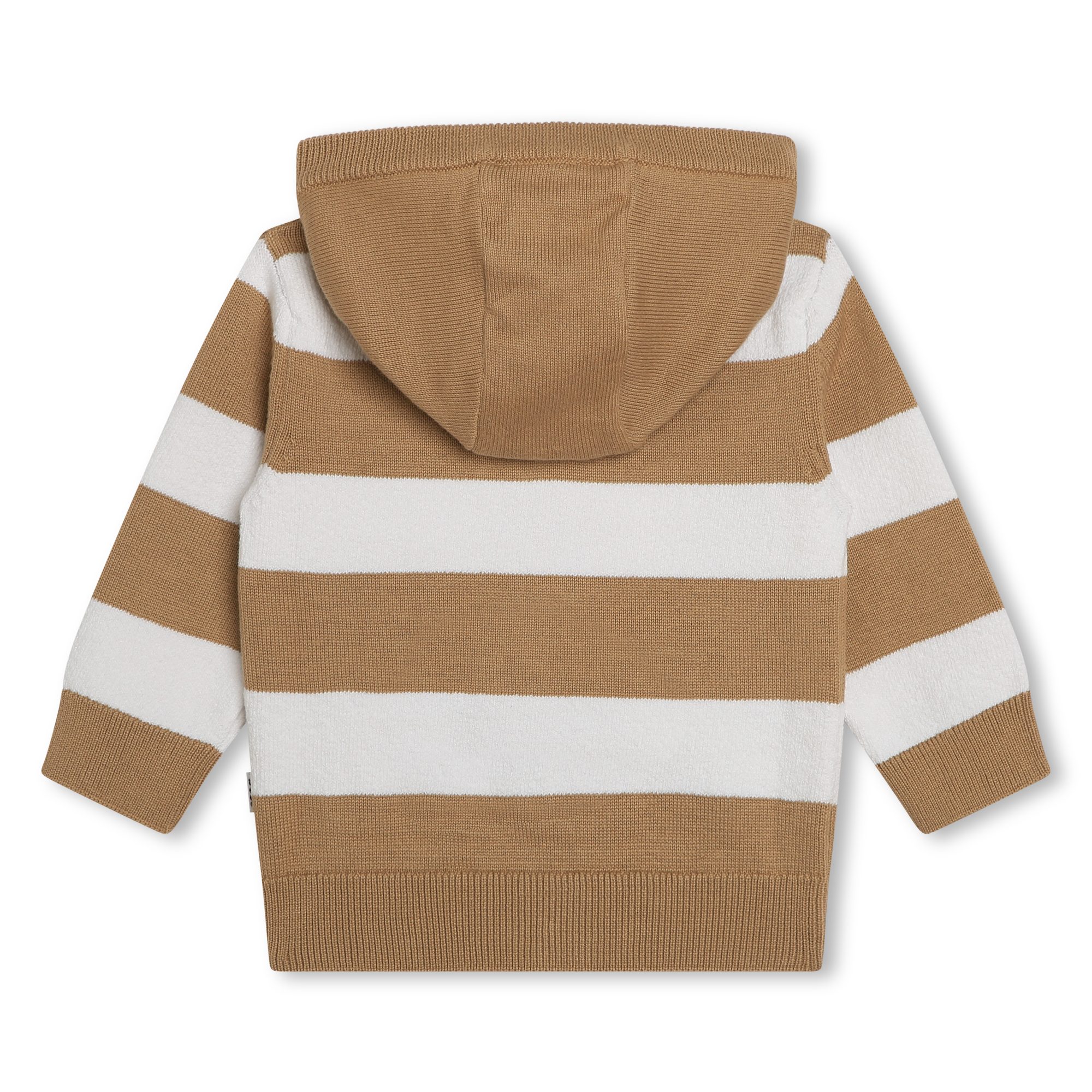 Striped cotton knit cardigan BOSS for BOY