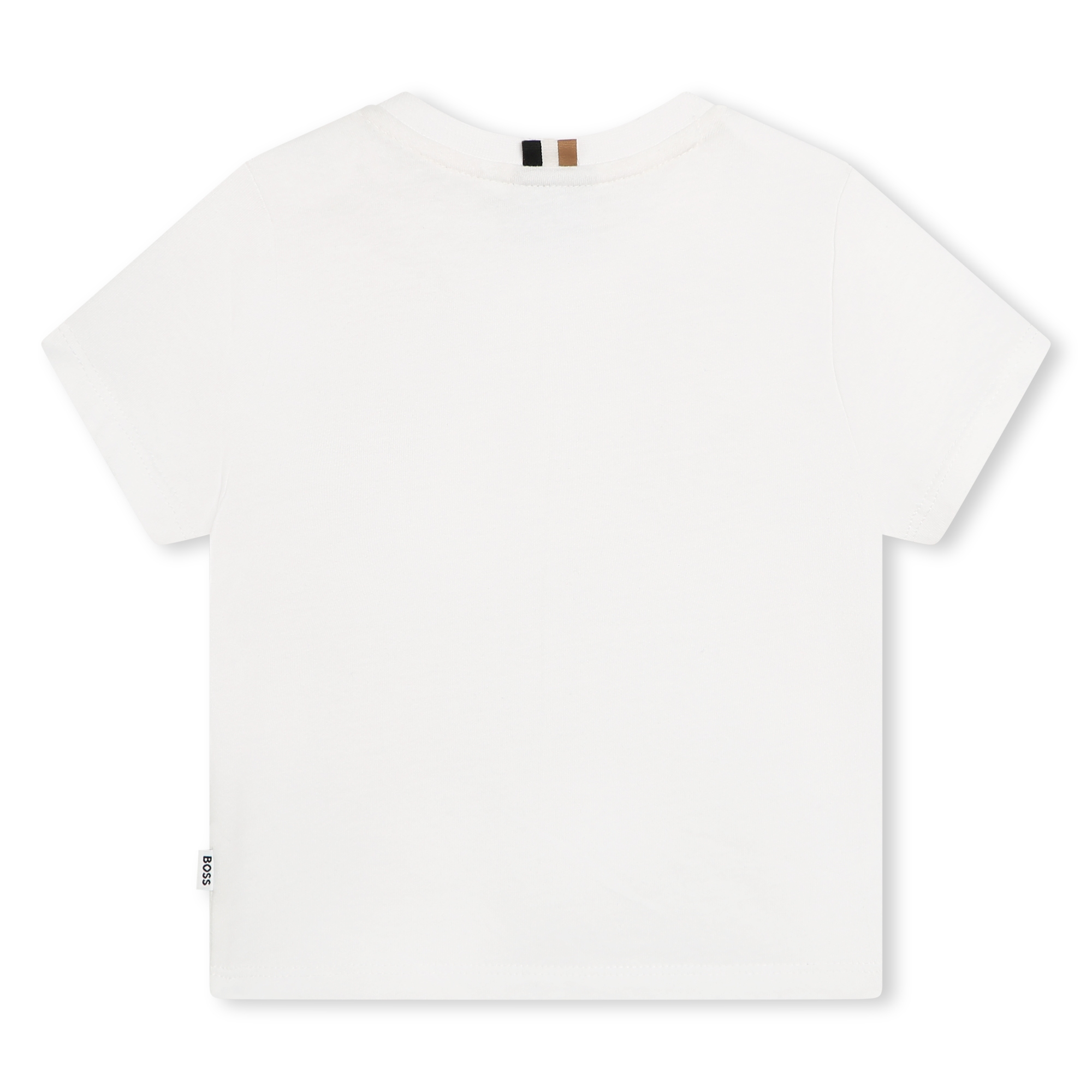 Camiseta de algodón con parche BOSS para NIÑO