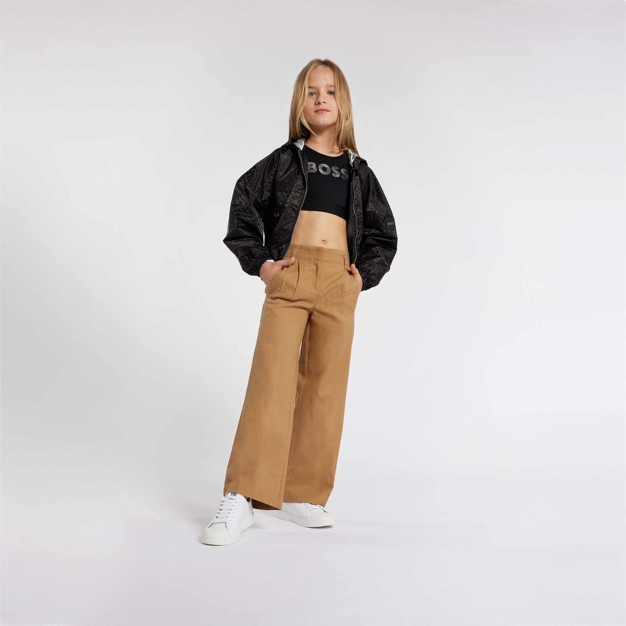 Twill trousers BOSS for GIRL