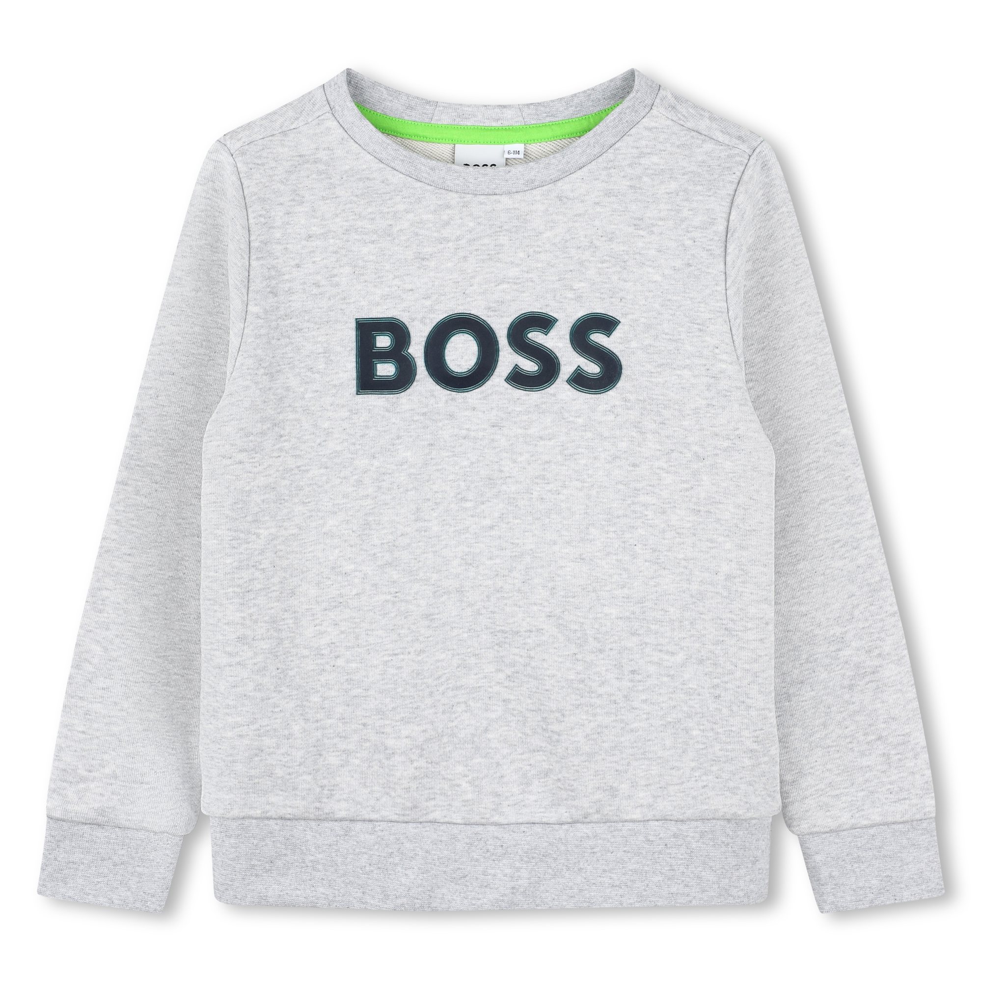Sweat-shirt avec logo bicolore BOSS pour GARCON