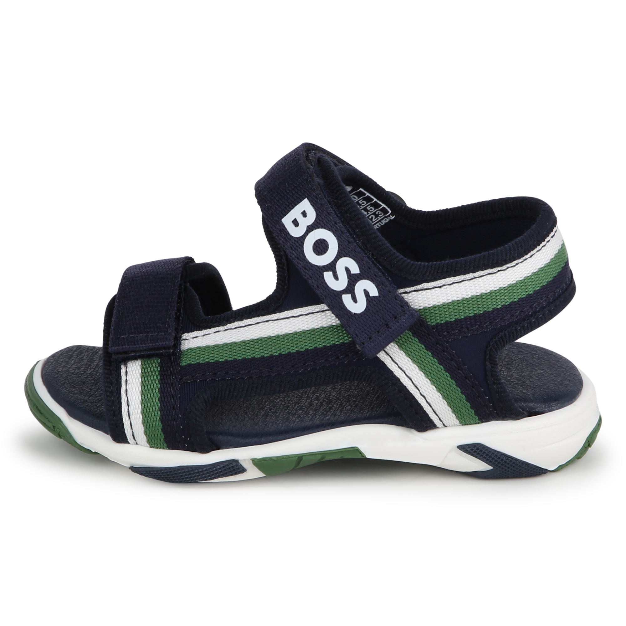 Striped hook-and-loop sandals BOSS for BOY