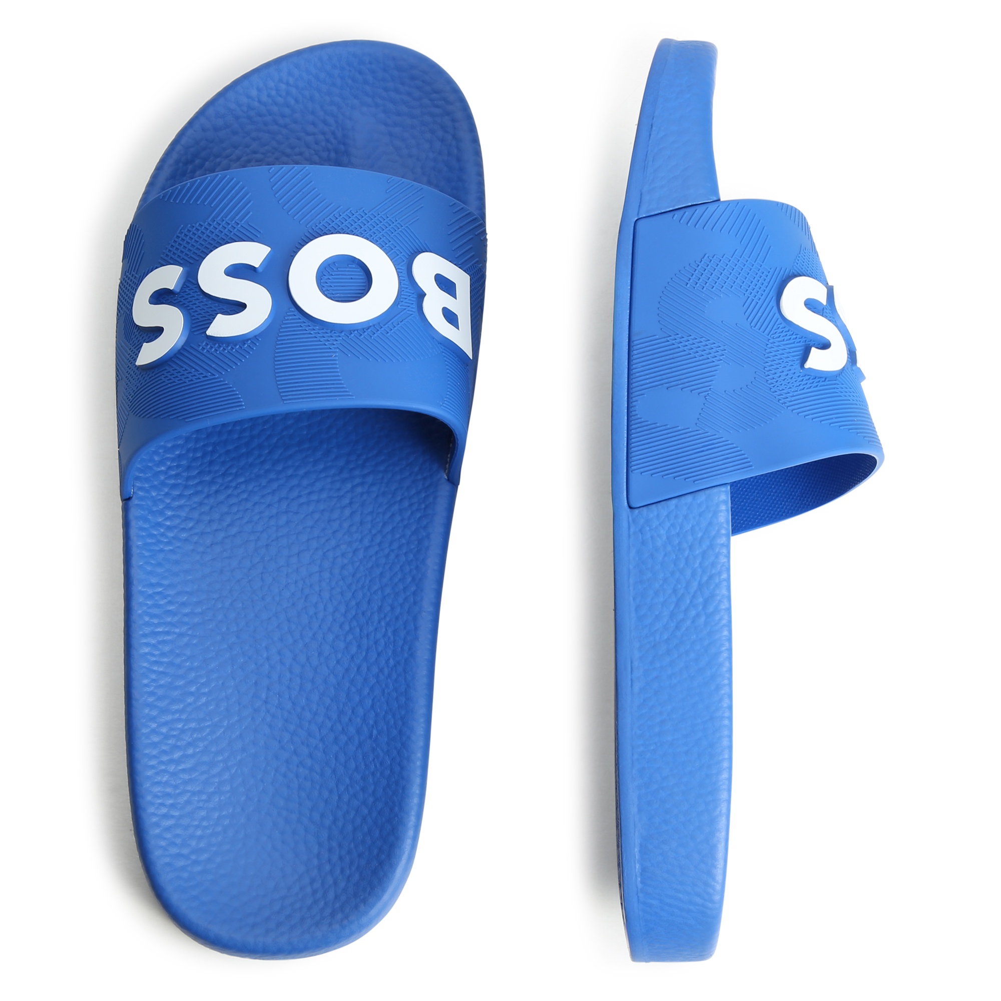 Lichte slippers met logo BOSS Voor