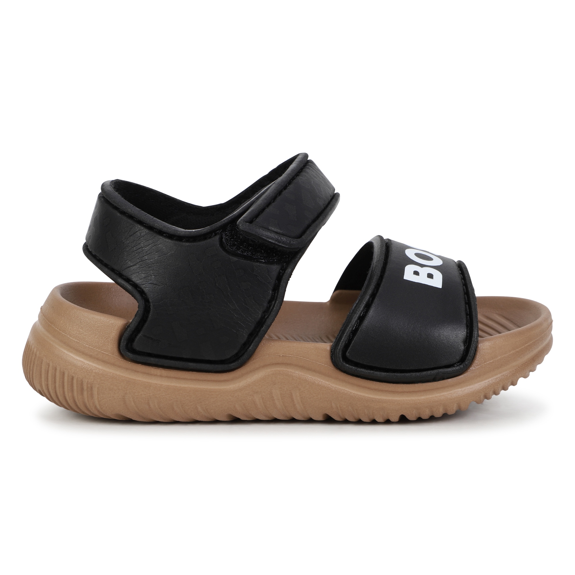 Two-tone hook-and-loop sandals BOSS for BOY