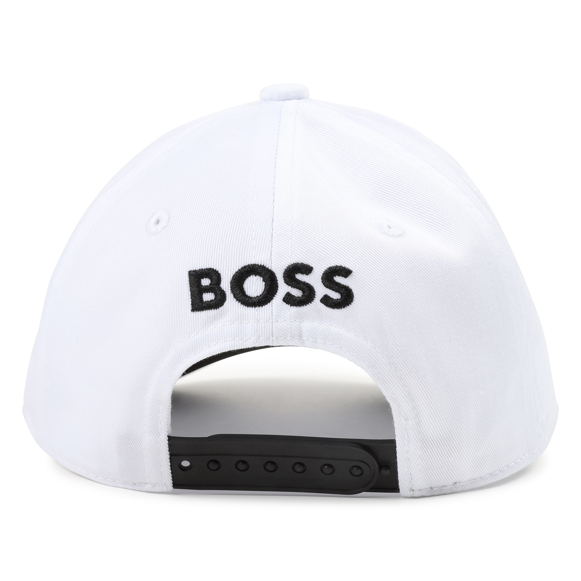 Cotton baseball cap with badge BOSS for BOY