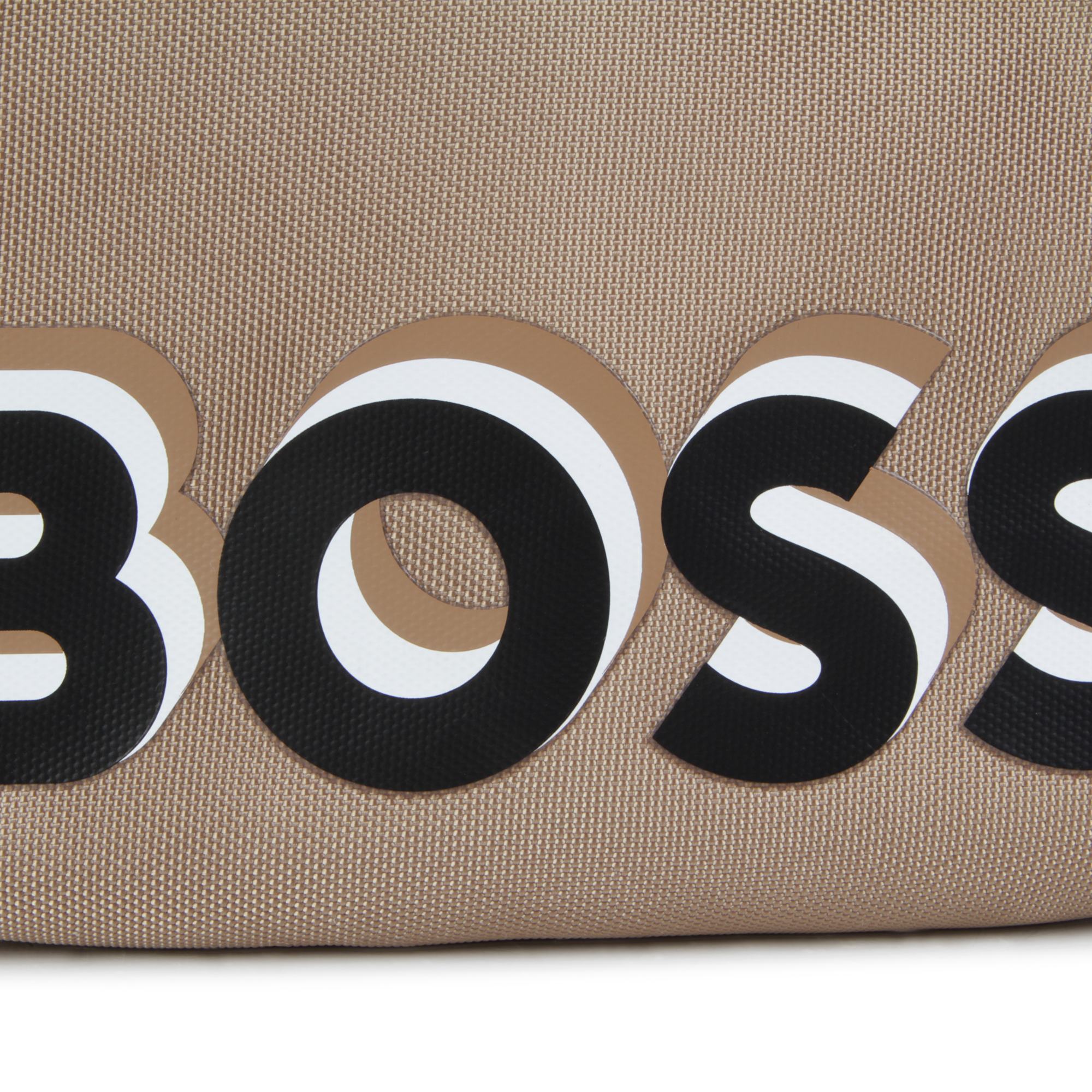 Canvas handtas met logo BOSS Voor