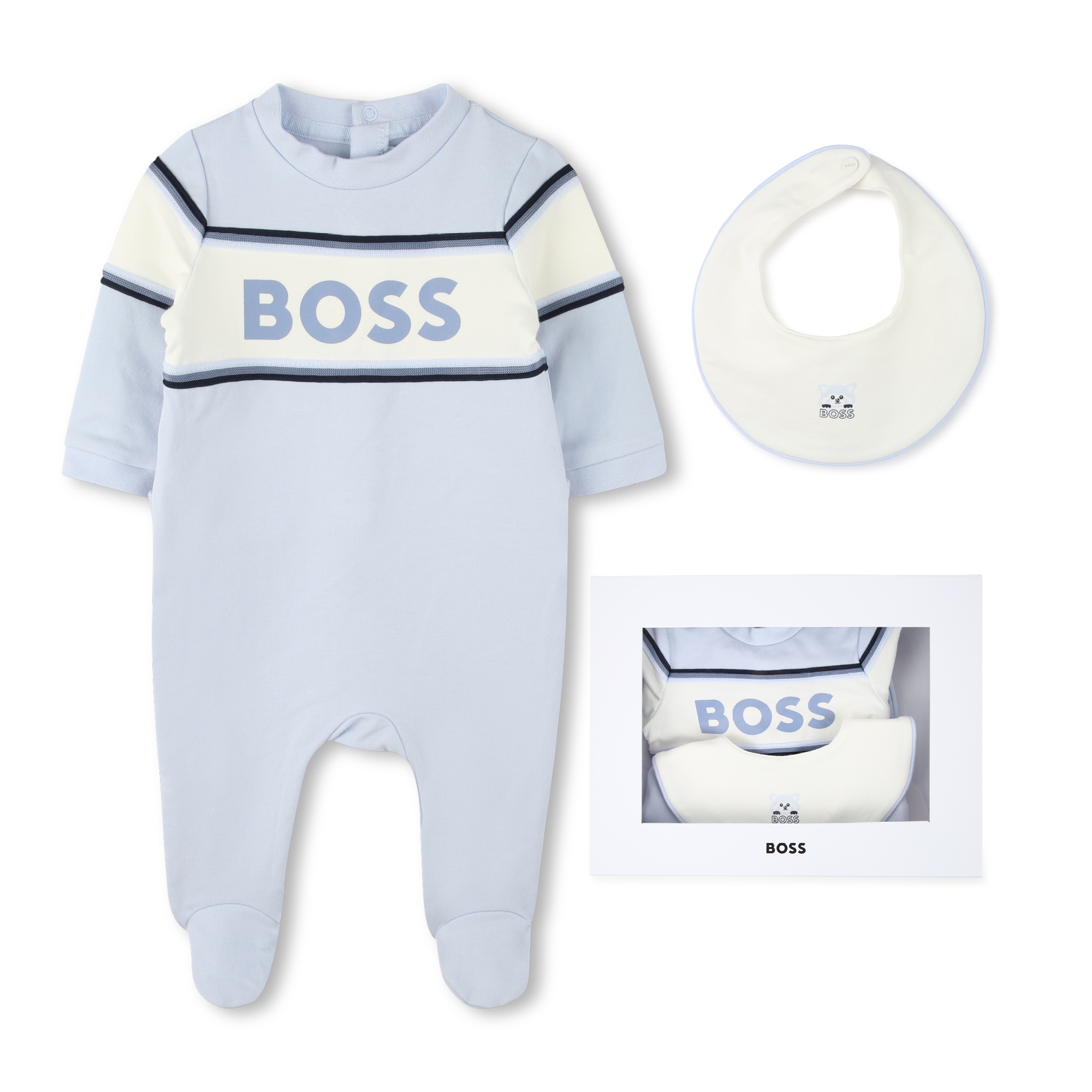 Pyjamas and bib set BOSS for BOY