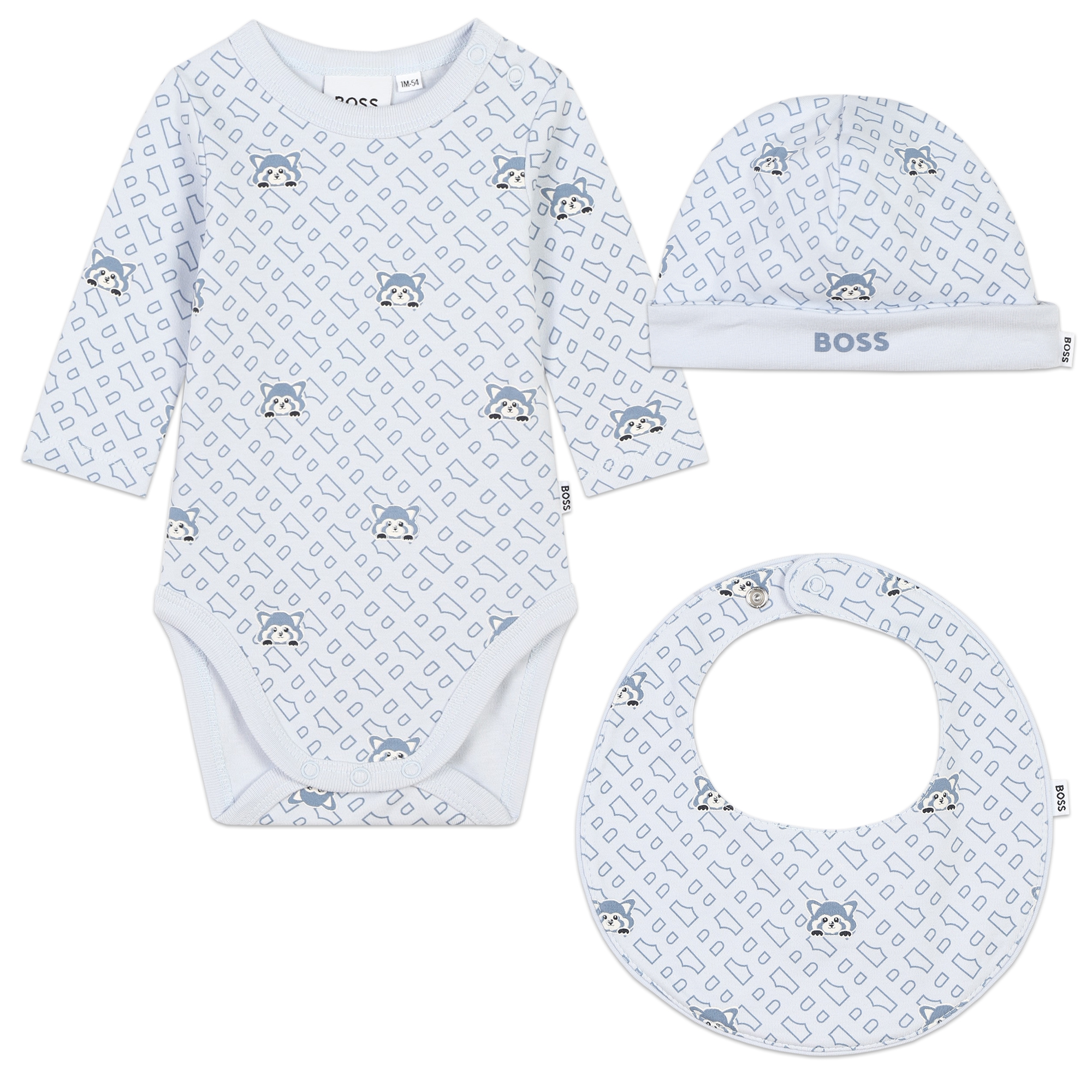 Conjunto de 3 piezas estampado BOSS para NIÑO