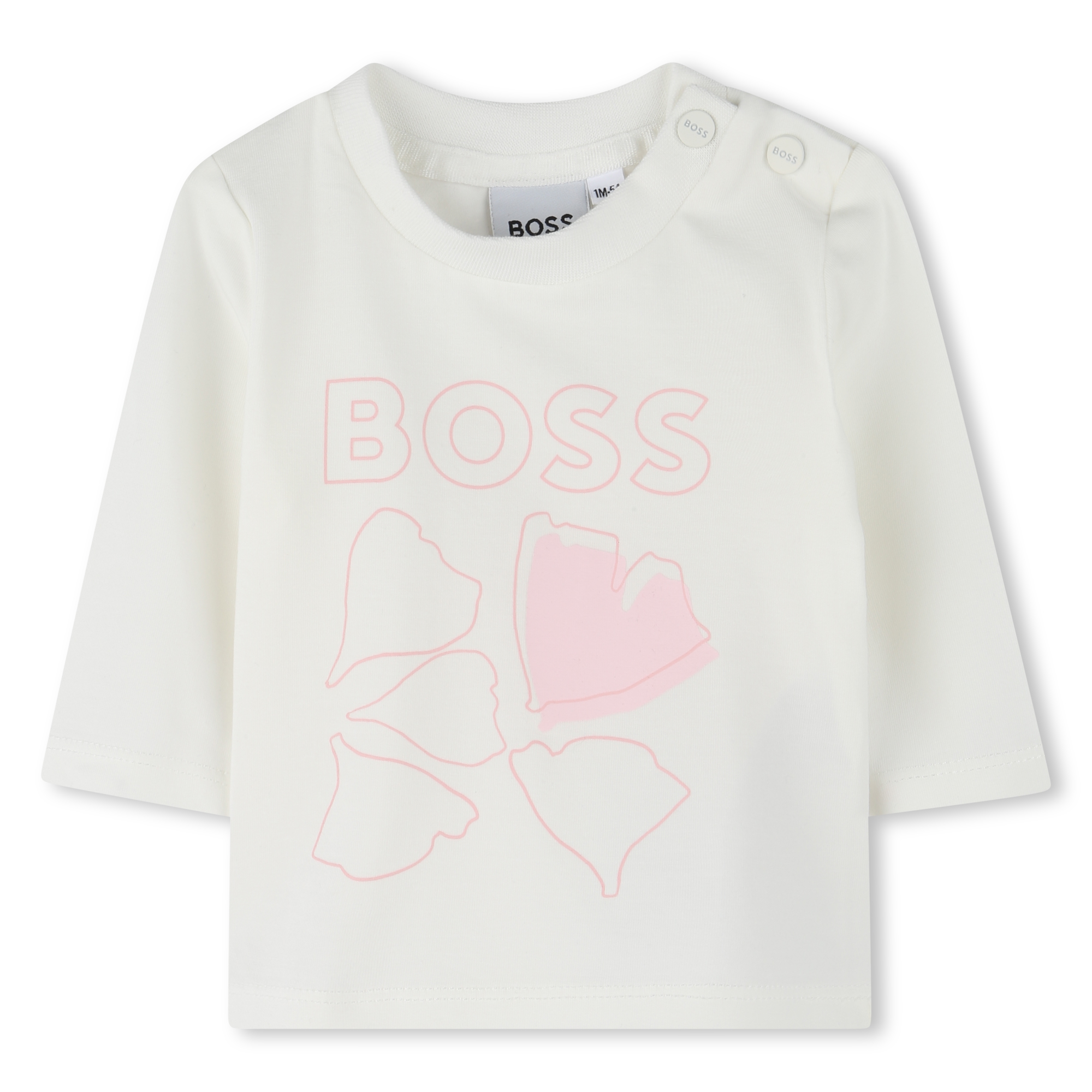 T-Shirt mit Blütenblatt-Print BOSS Für MÄDCHEN