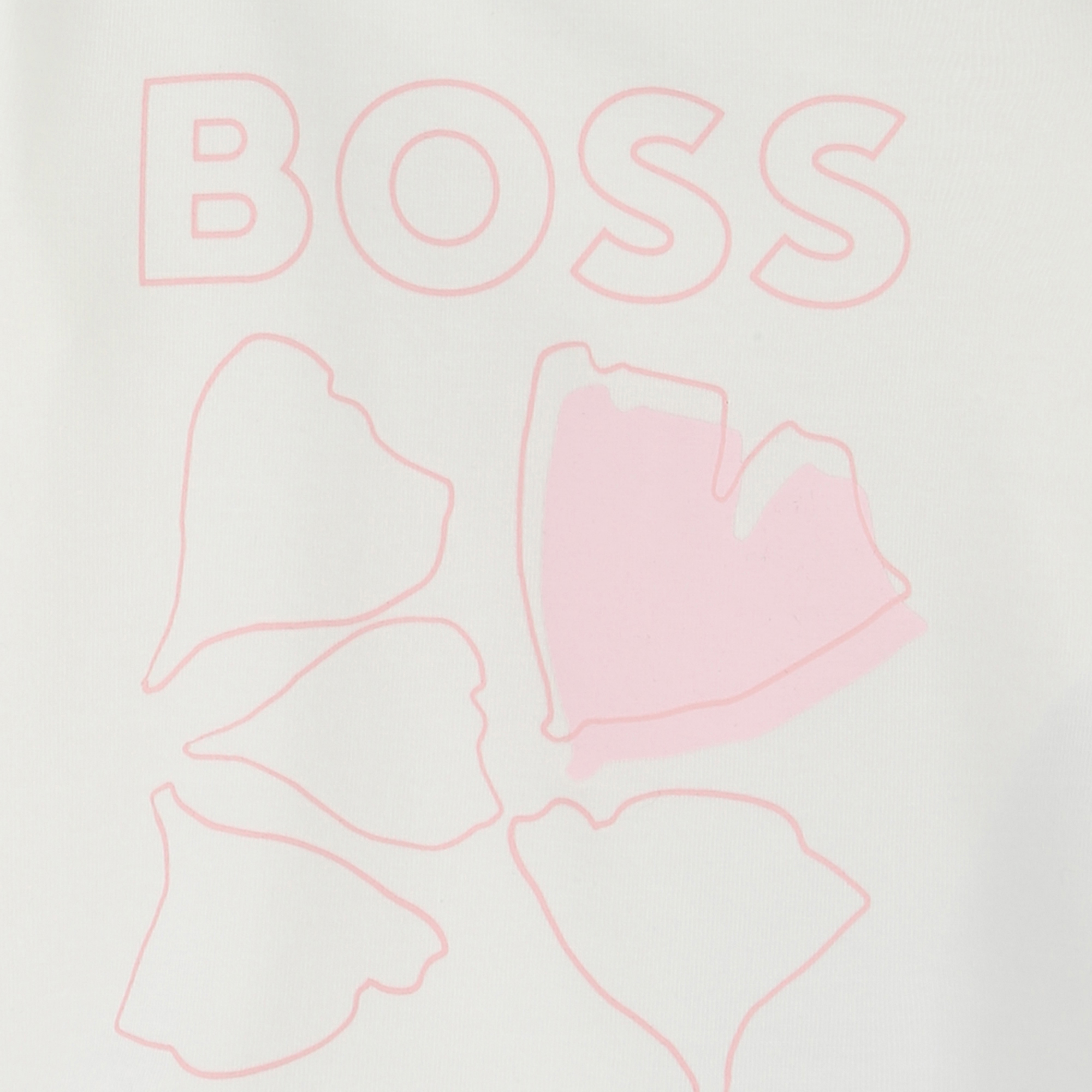 T-shirt con stampa petali BOSS Per BAMBINA