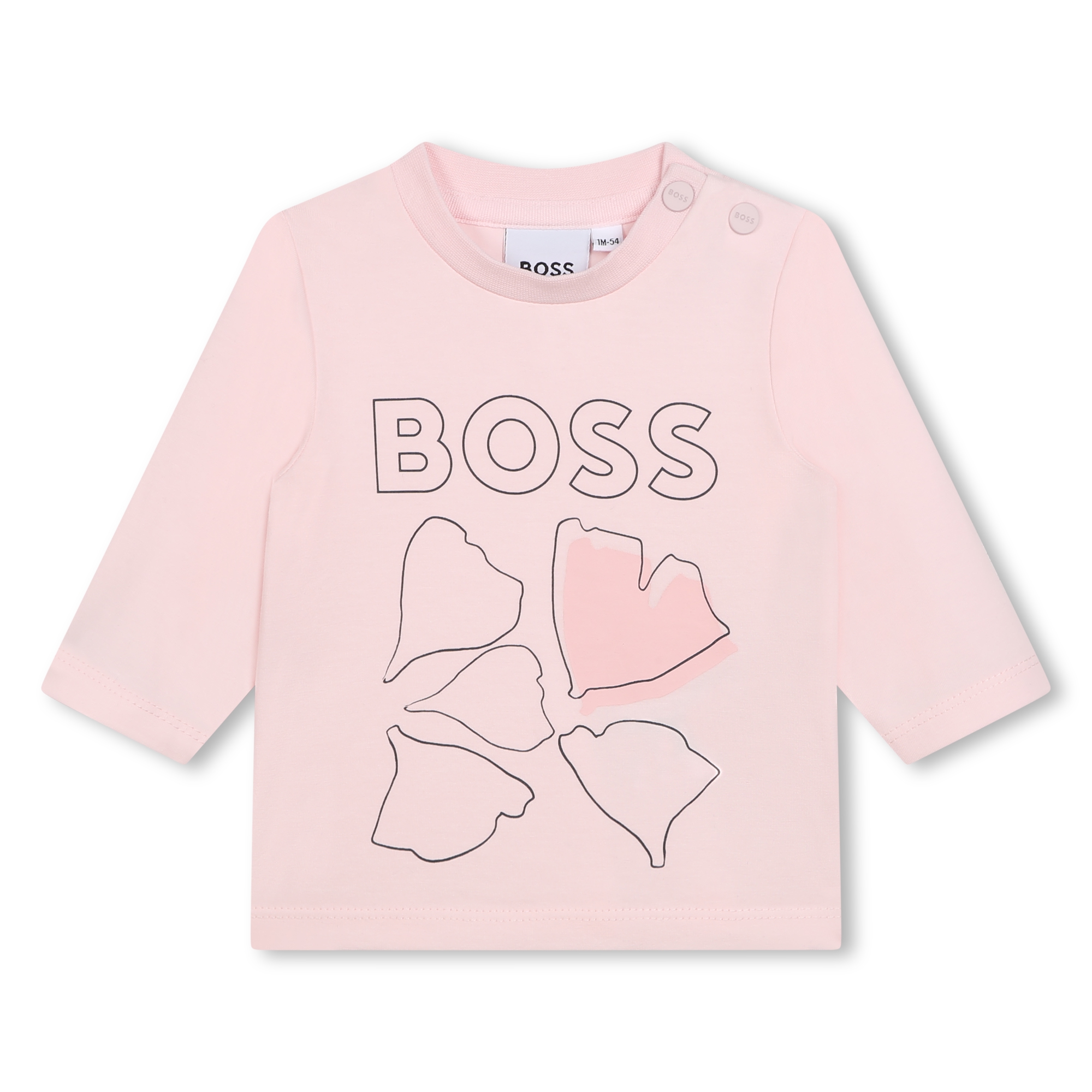 Camiseta con estampado pétalos BOSS para NIÑA