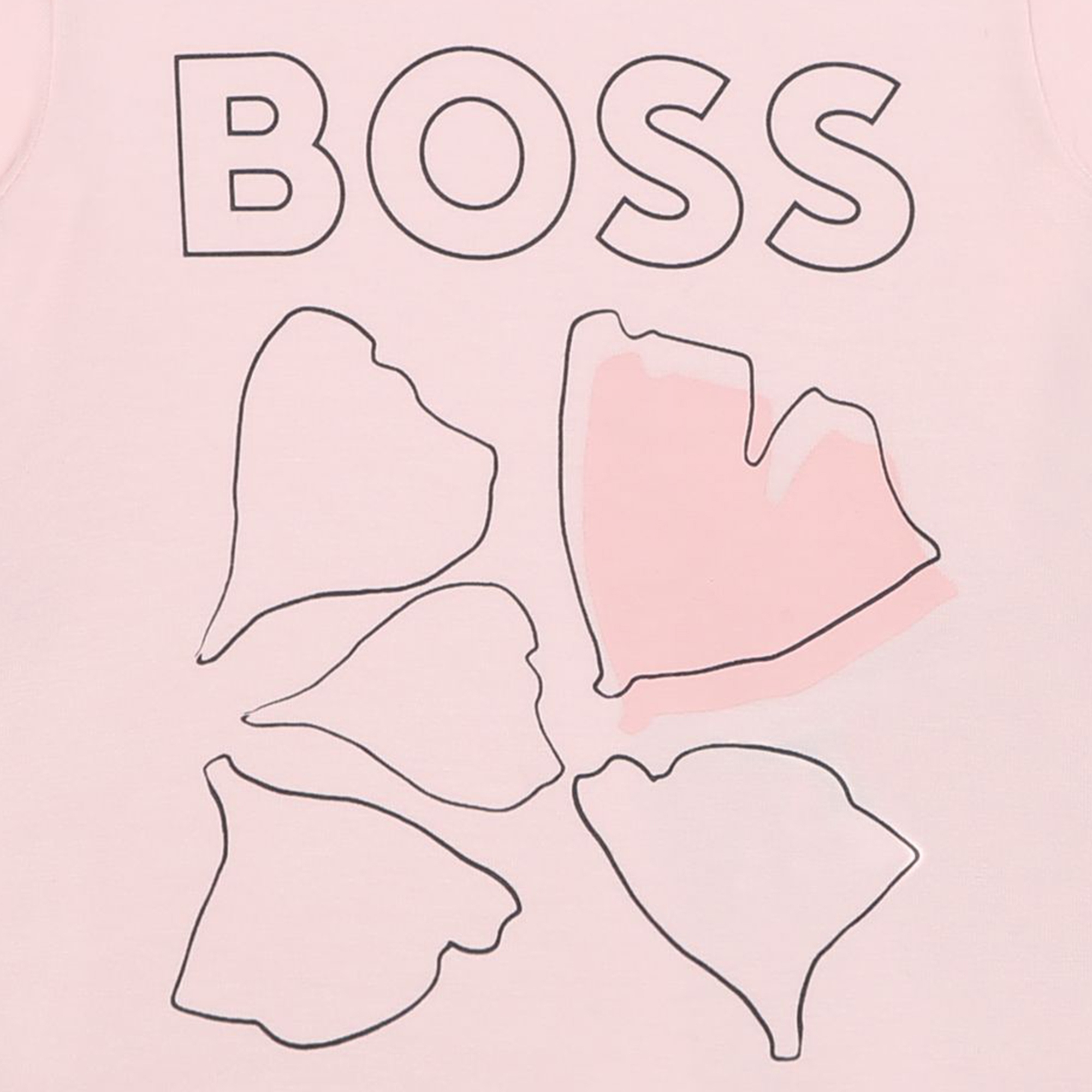 Camiseta con estampado pétalos BOSS para NIÑA