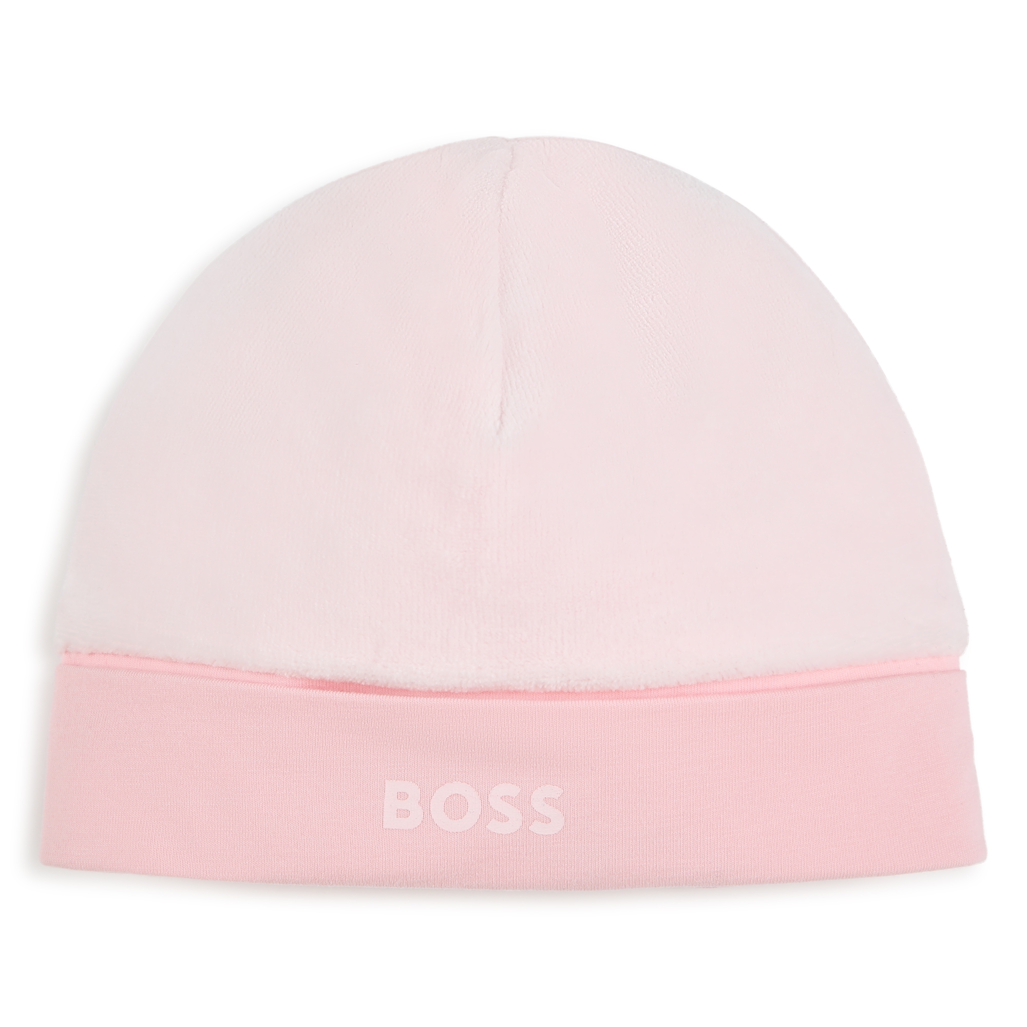 Bonnet uni velours BOSS pour FILLE