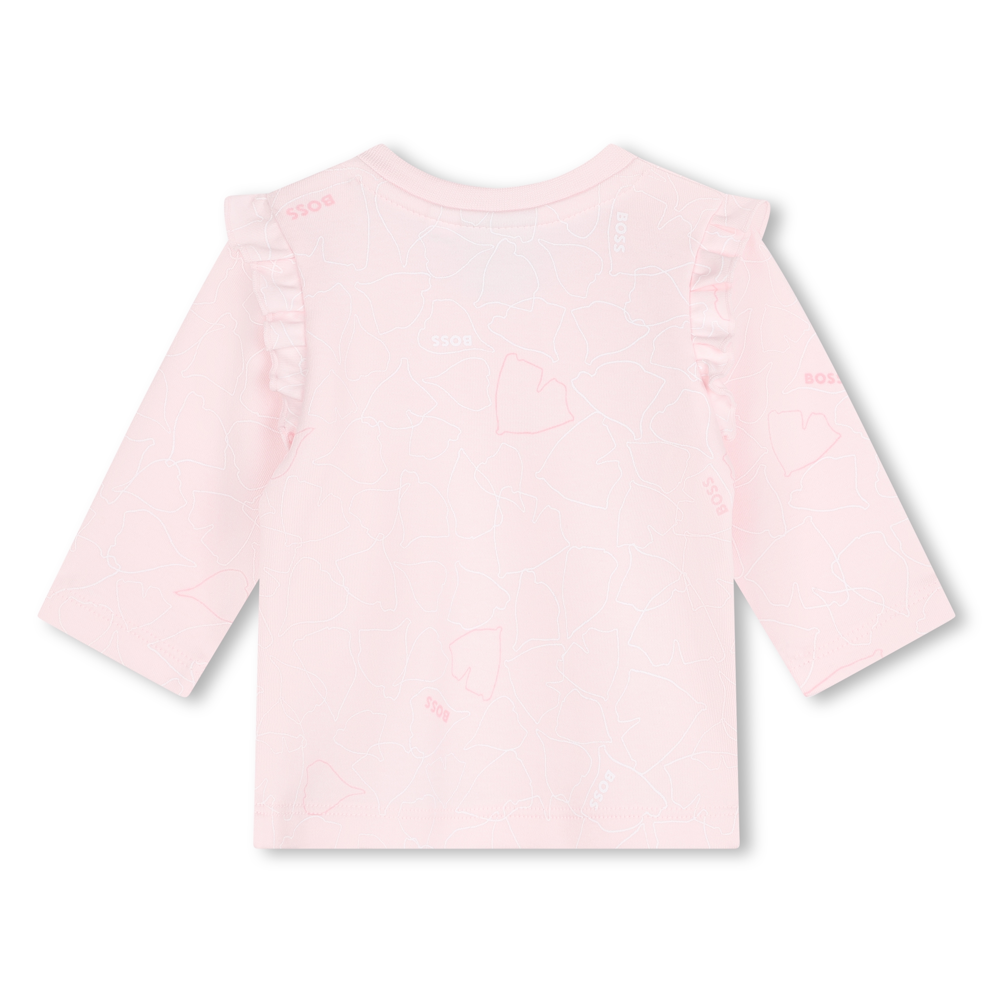 Salopette et T-shirt en coton BOSS pour FILLE