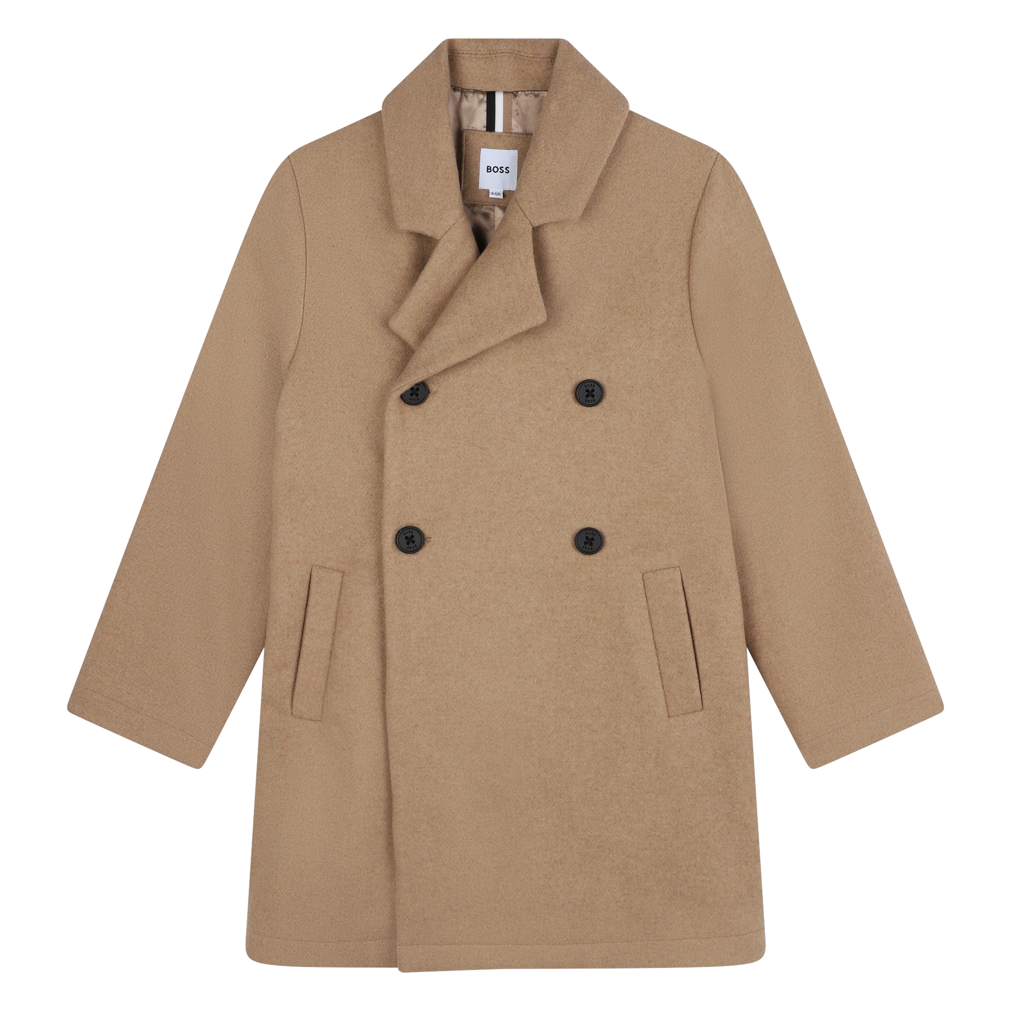 Manteau doublé laine mélangée BOSS pour FILLE