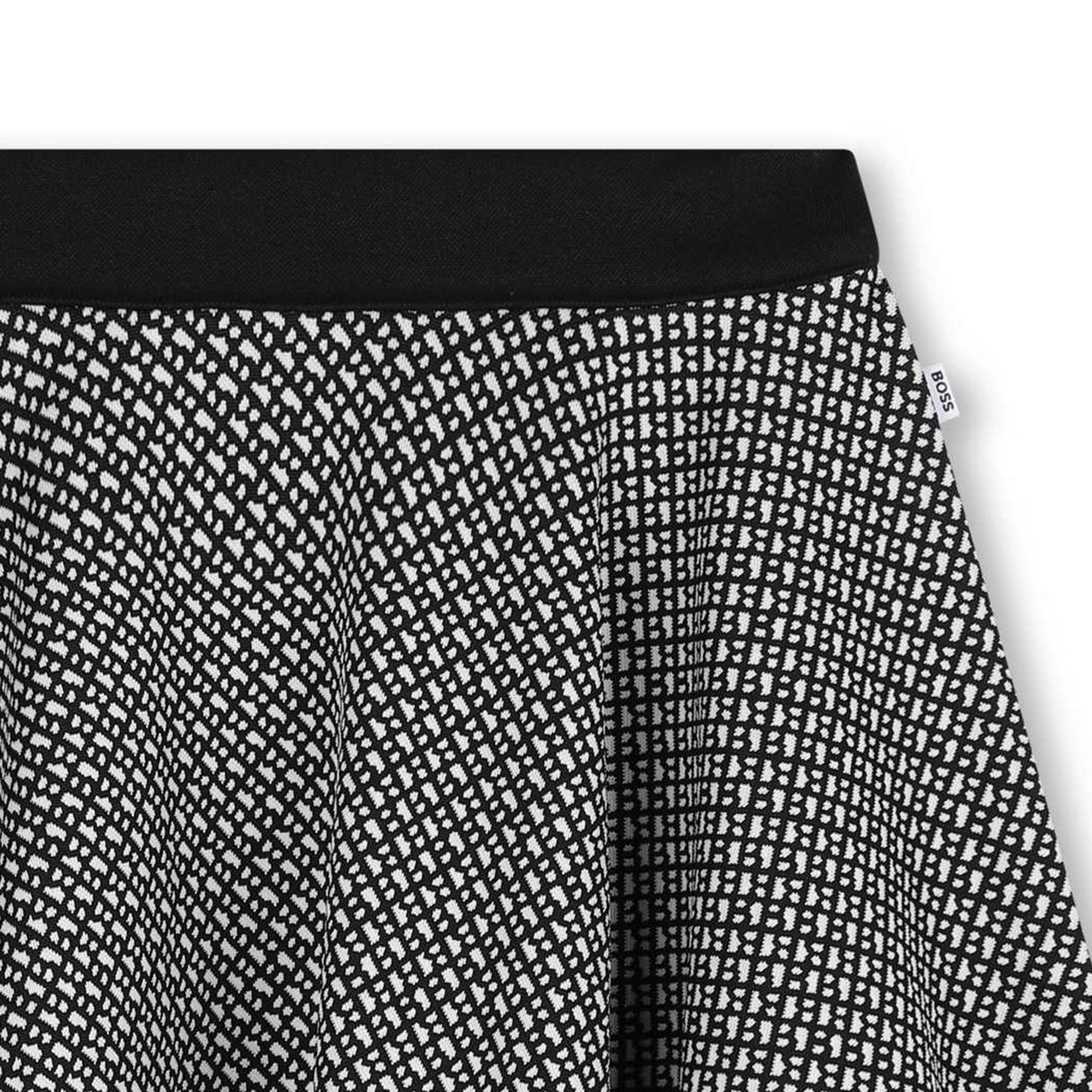 Rock aus zweifarbigem Jacquard BOSS Für MÄDCHEN