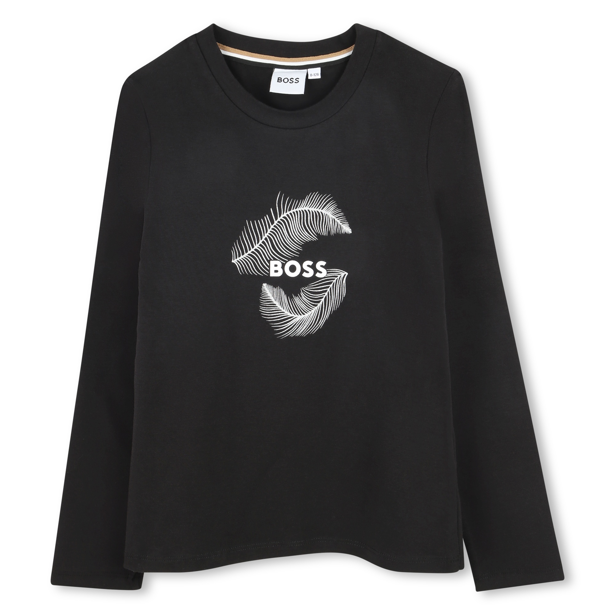 T-shirt en coton majoritaire BOSS pour FILLE