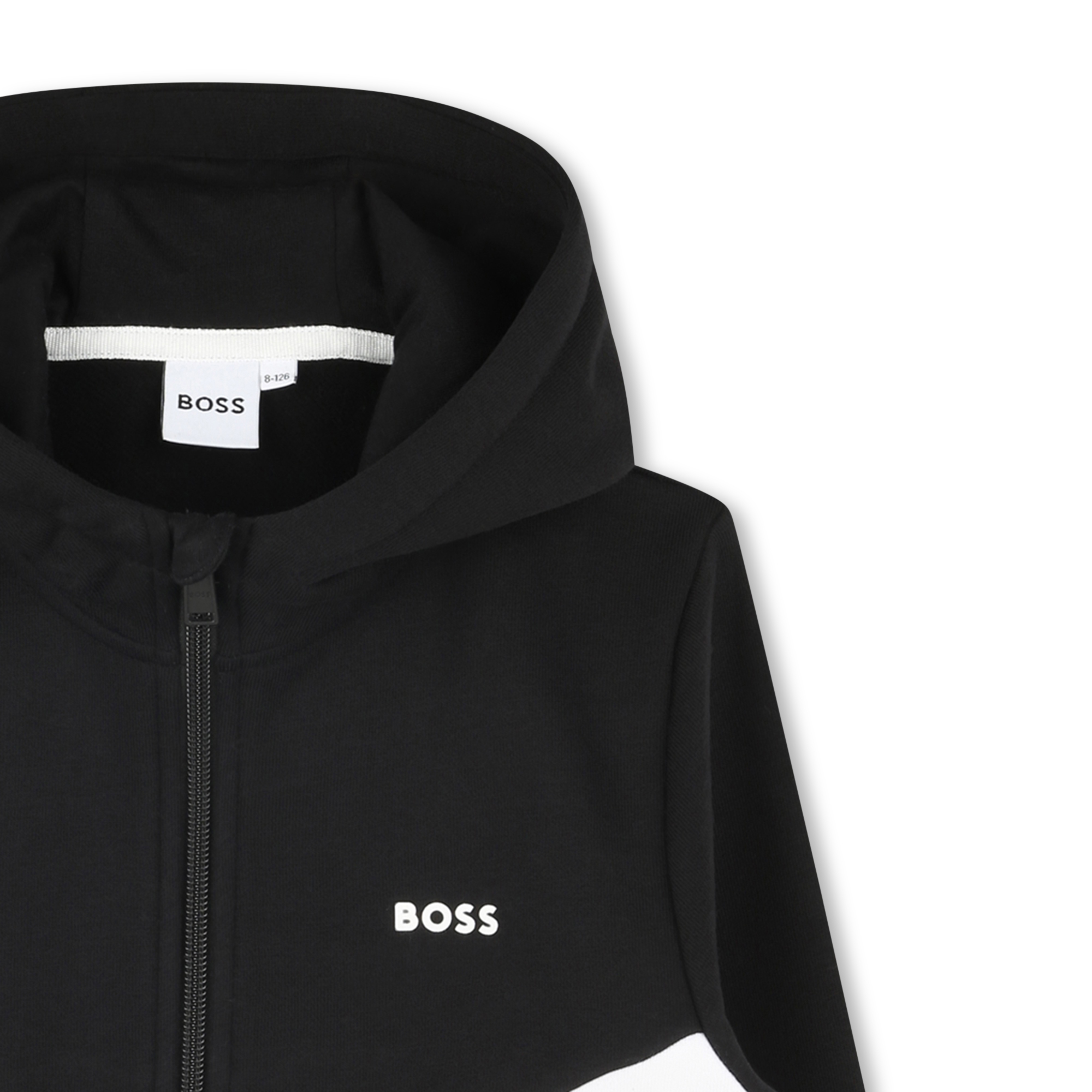 Cardigan zippé à capuche BOSS pour GARCON