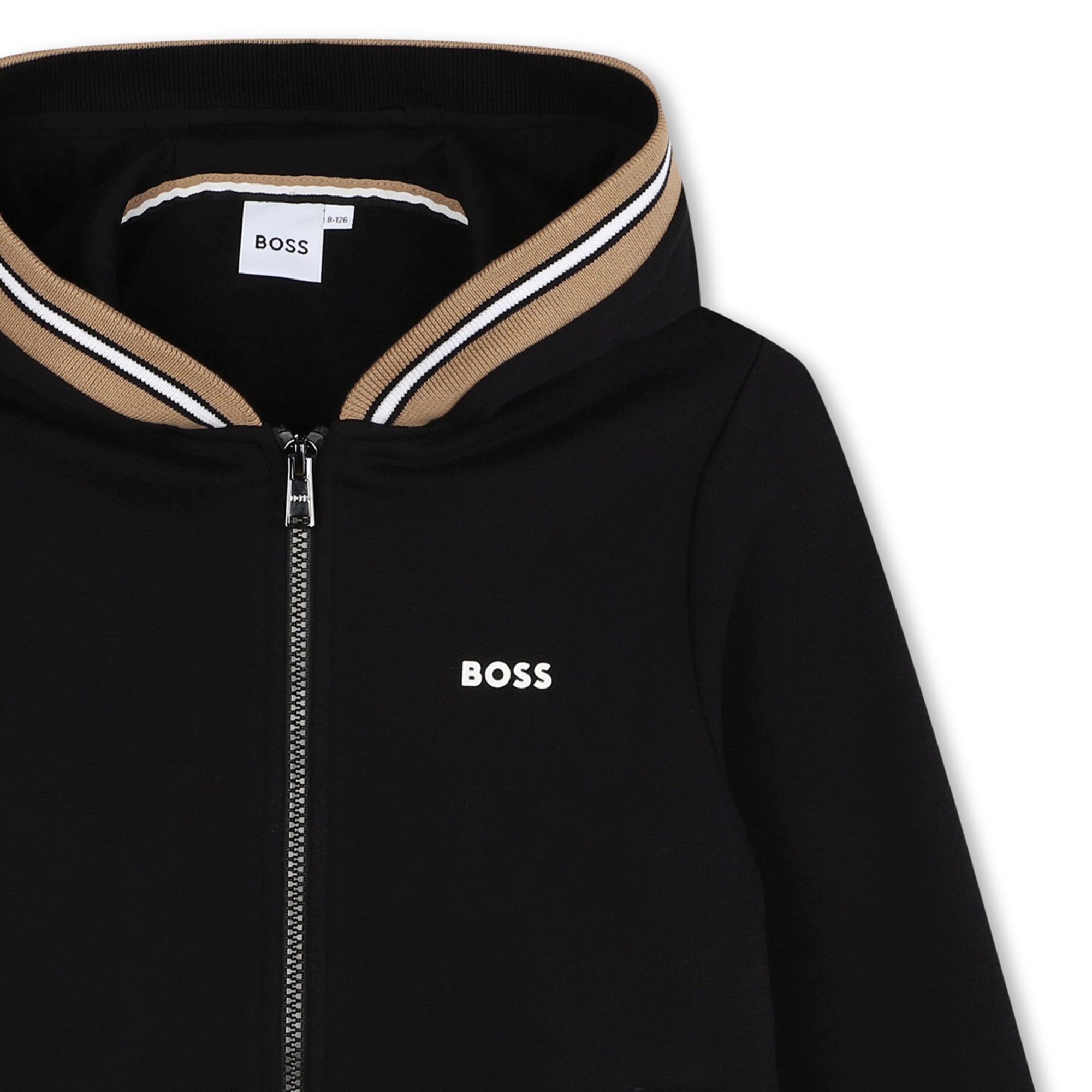 Hooded zip-up cardigan BOSS for BOY