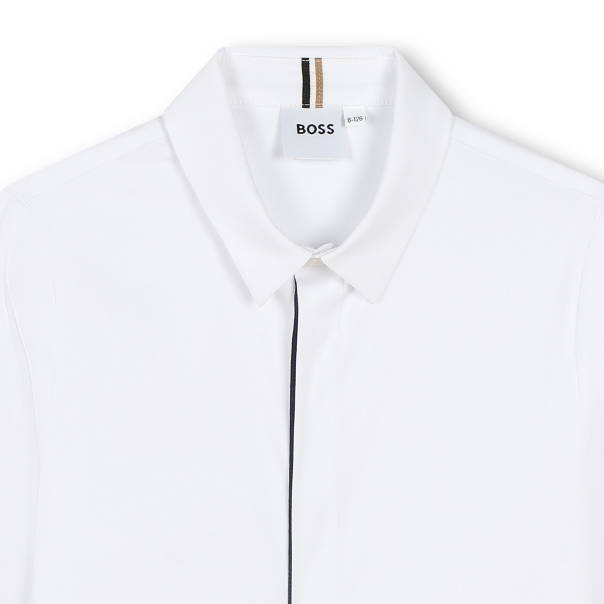 Button-up poplin shirt BOSS for BOY