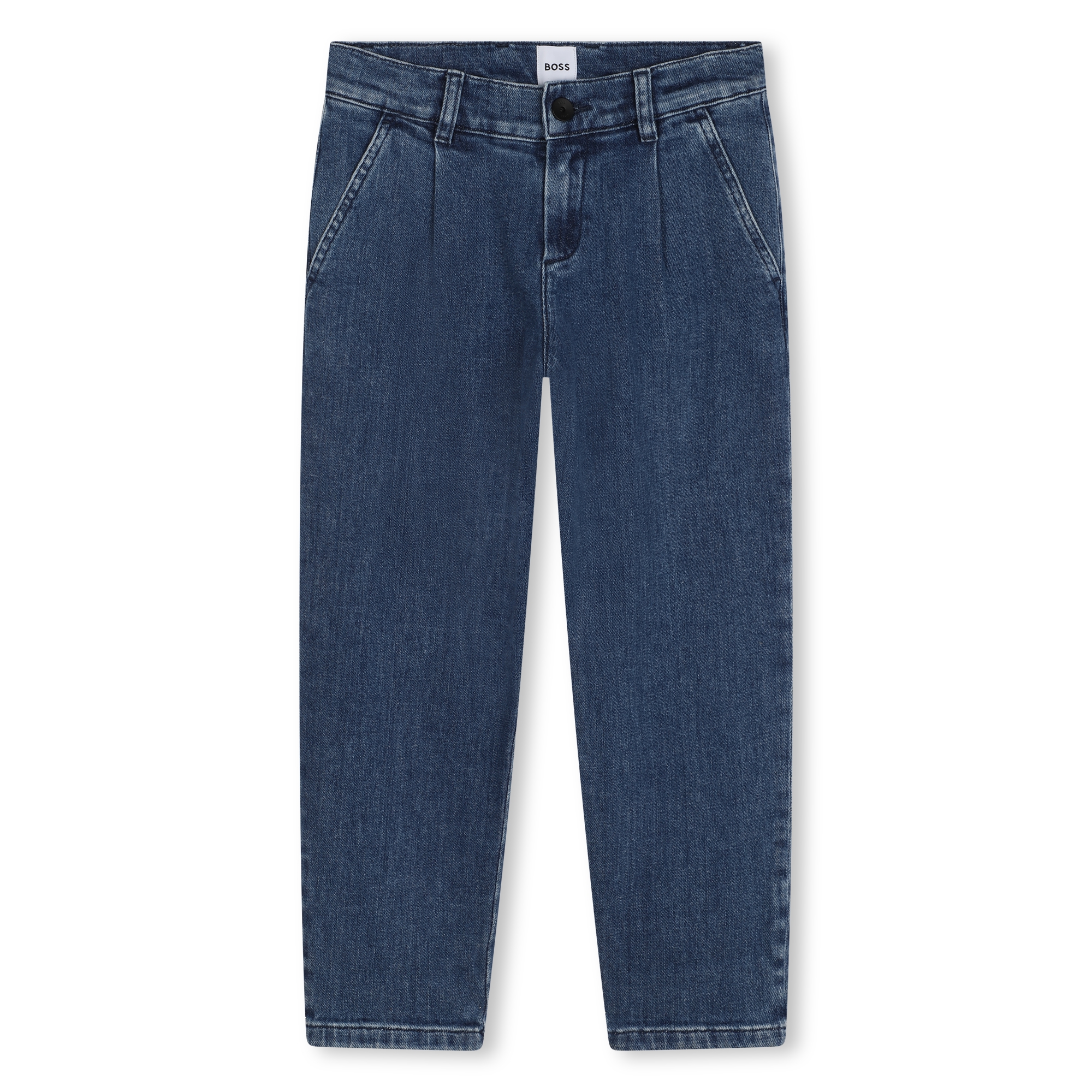 Denim broek met figuurnaden BOSS Voor