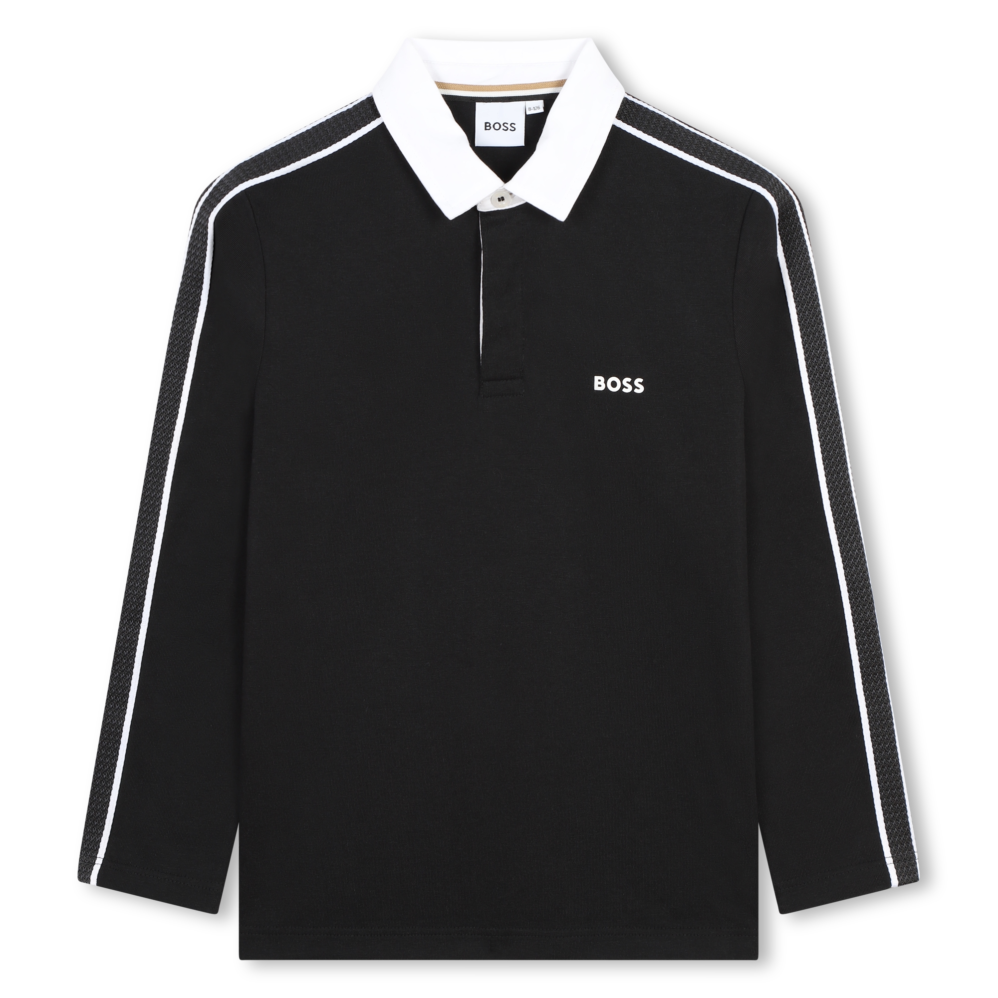 BOSS Long sleeved polo boy black Kids around