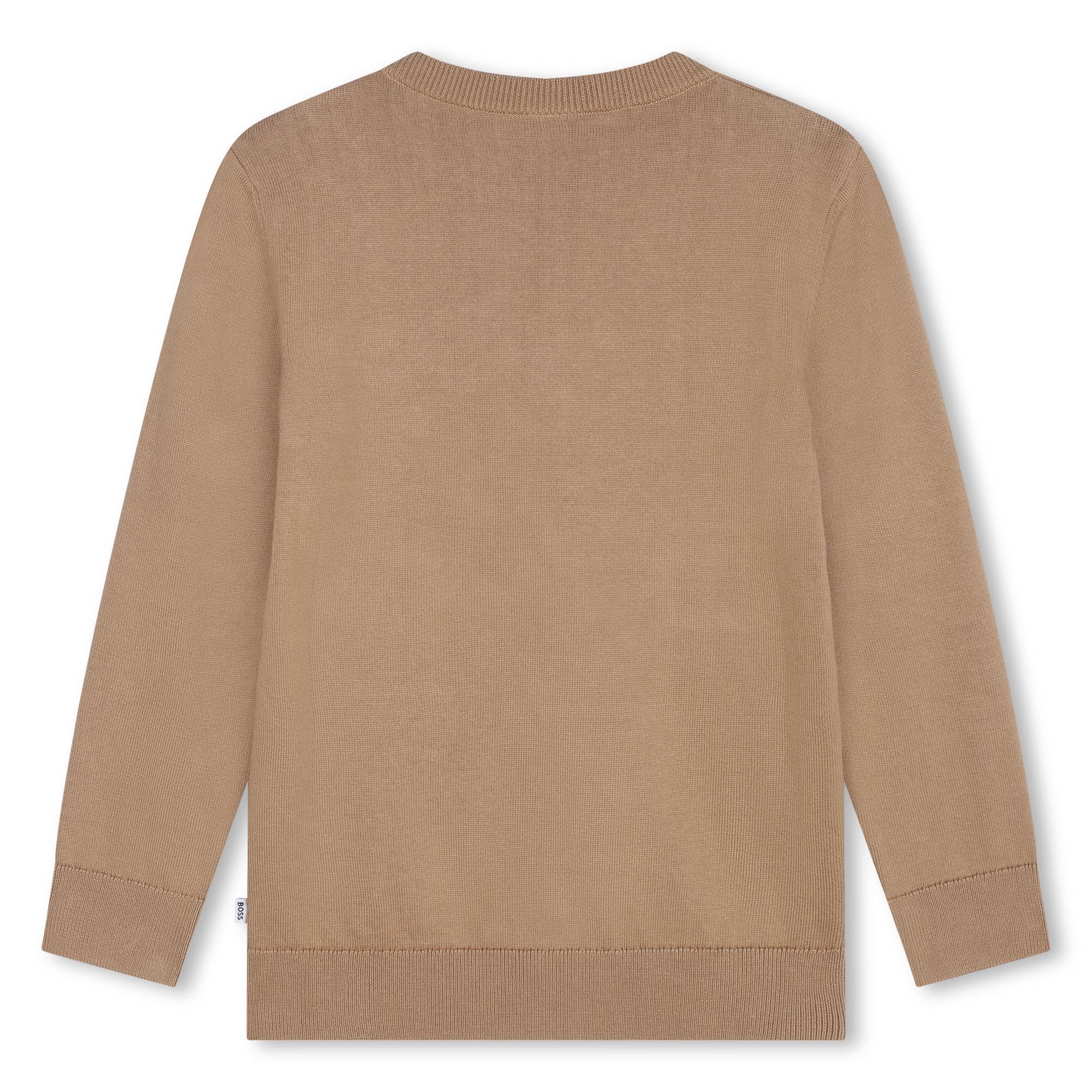 Strick-Pullover aus Baumwolle BOSS Für JUNGE