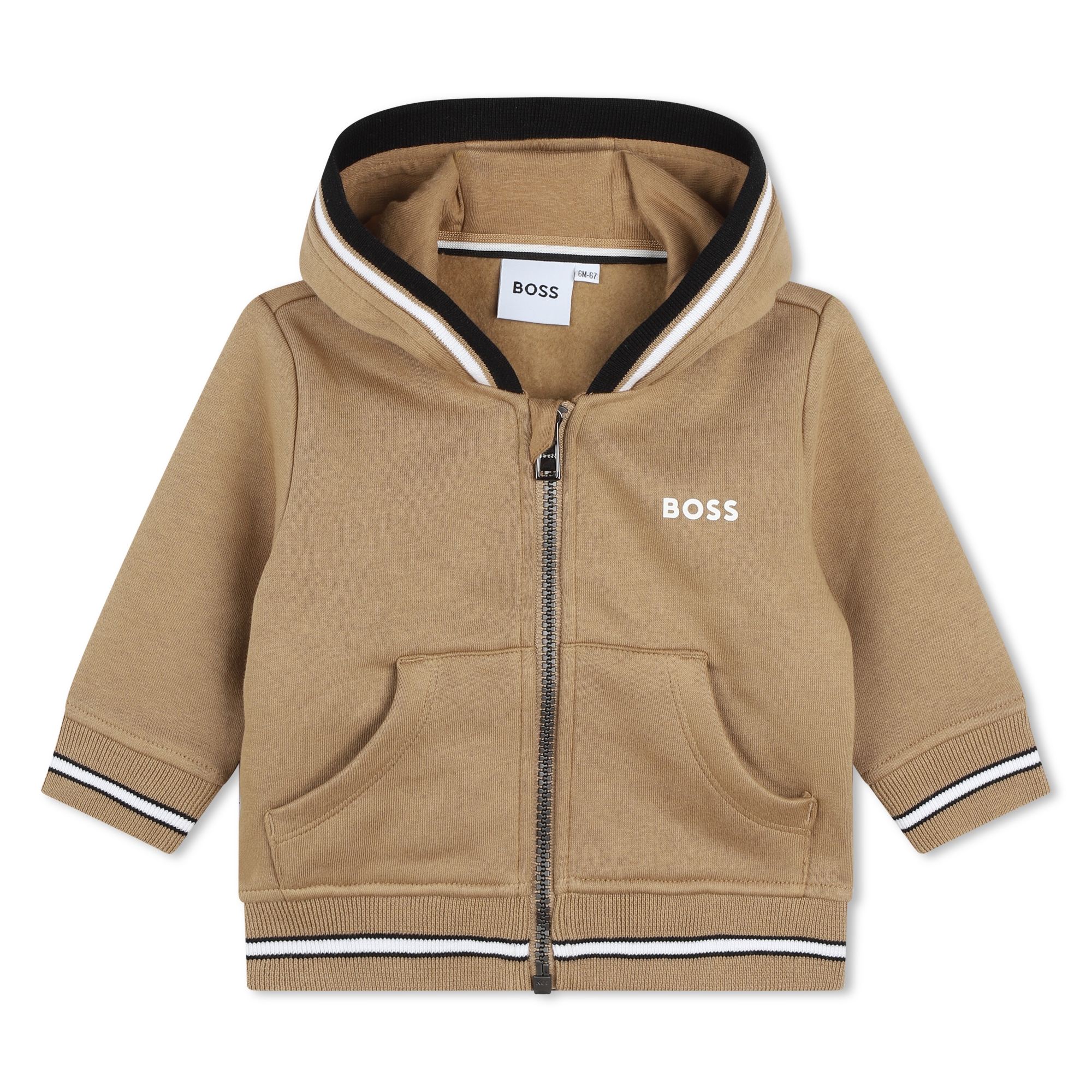 Fleece vest met capuchon BOSS Voor