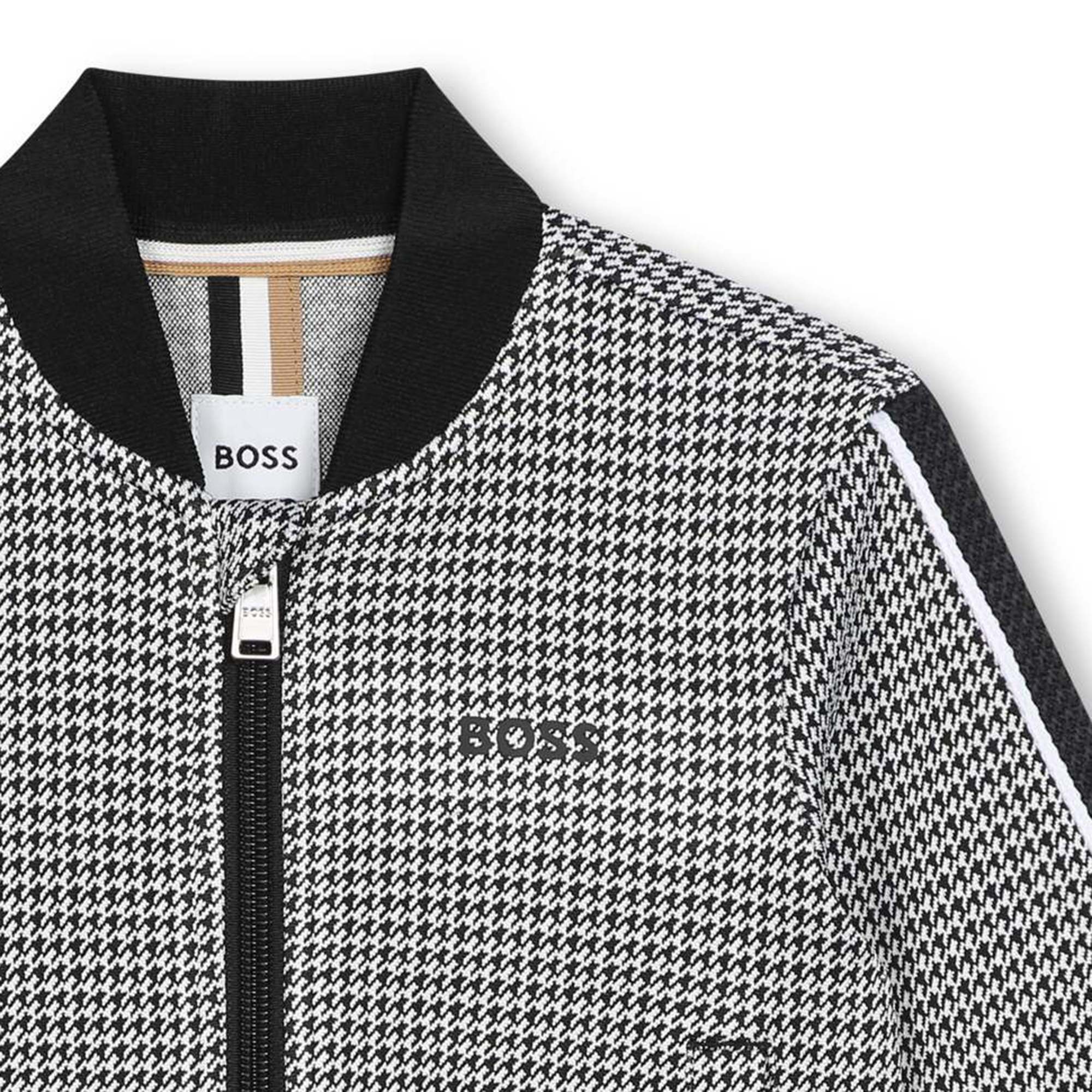 Houndstooth check cardigan BOSS for BOY