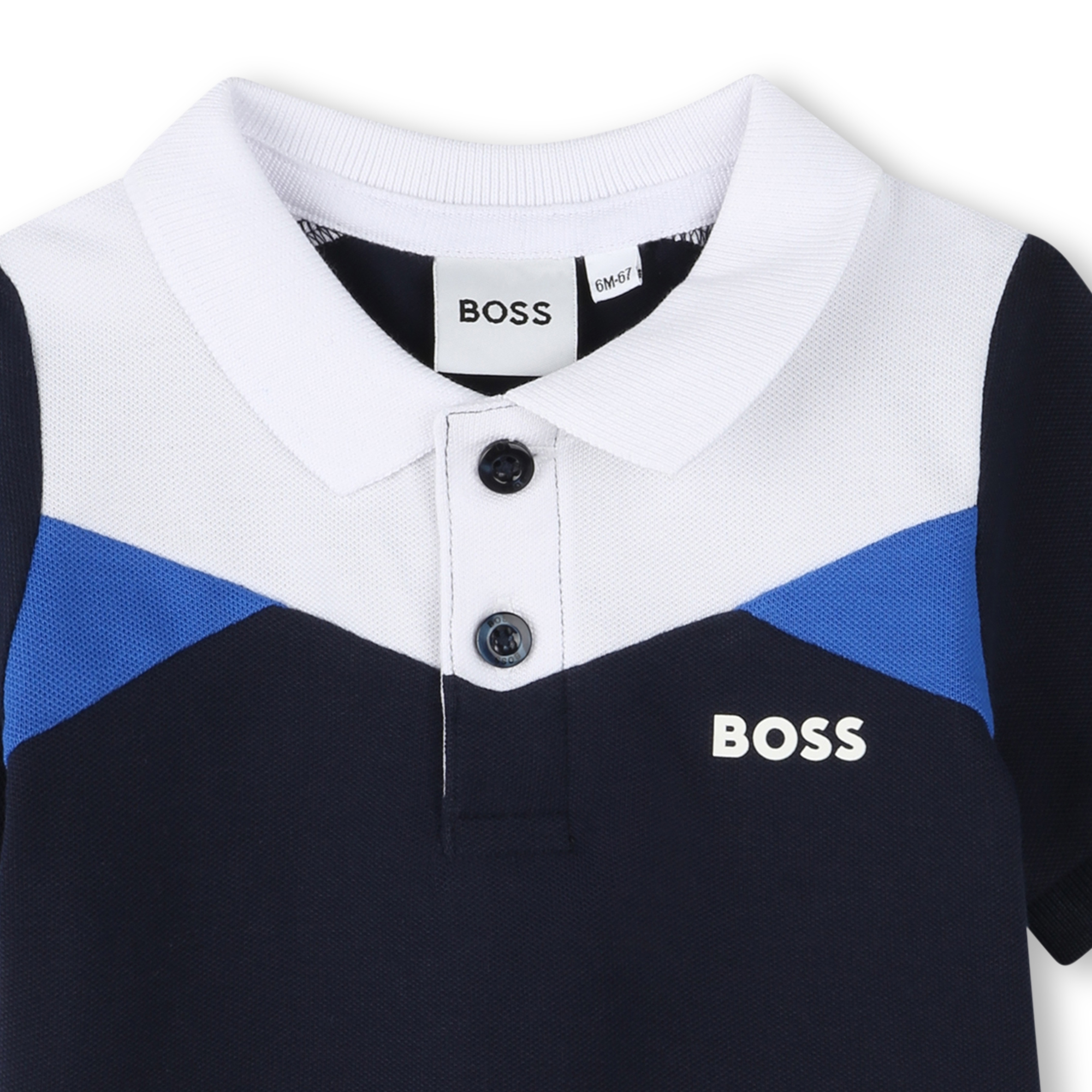 Polo con bloques de colores BOSS para NIÑO